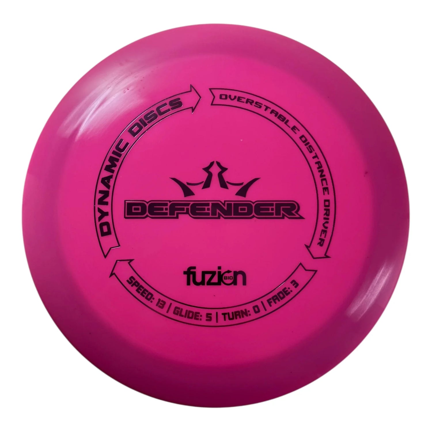 Dynamic Discs Defender | Biofuzion | Pink/Pink 174g Disc Golf