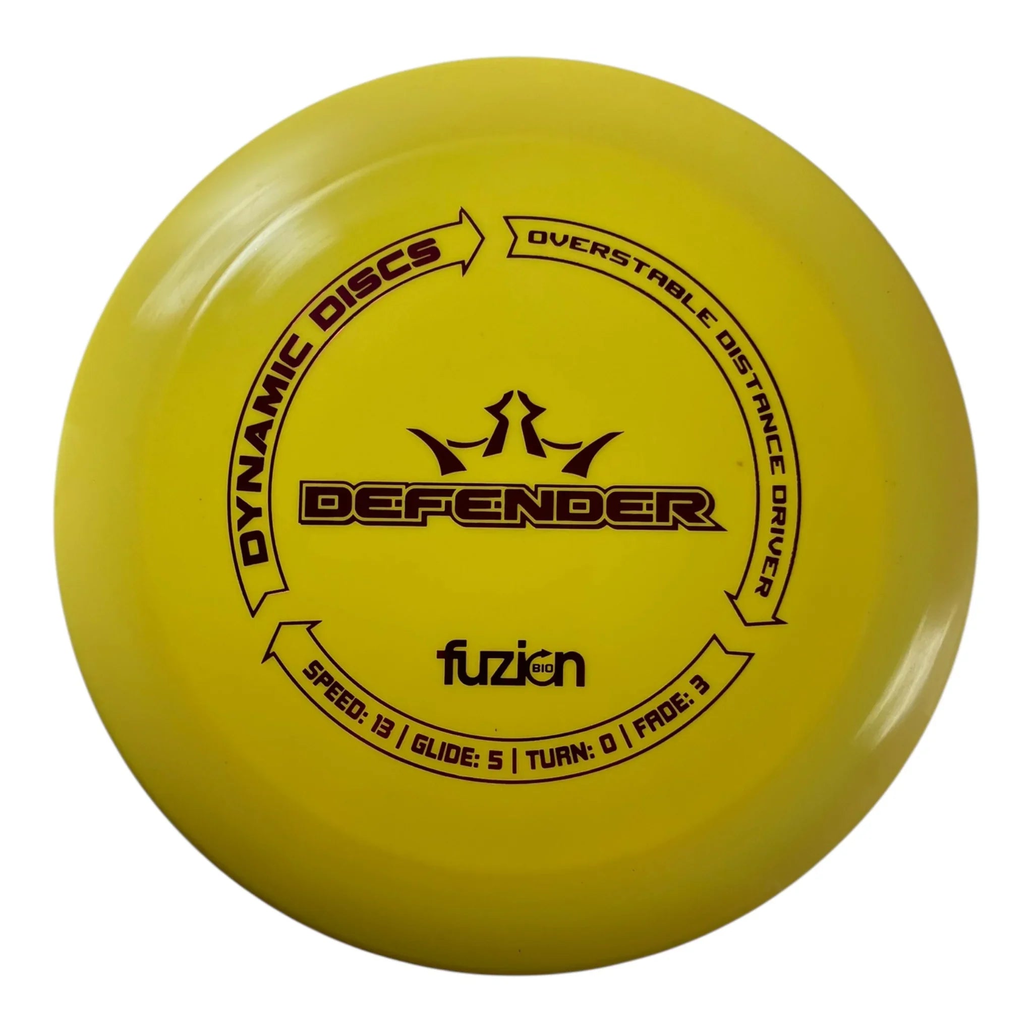 Dynamic Discs Defender | Biofuzion | Yellow/Pink 174g Disc Golf