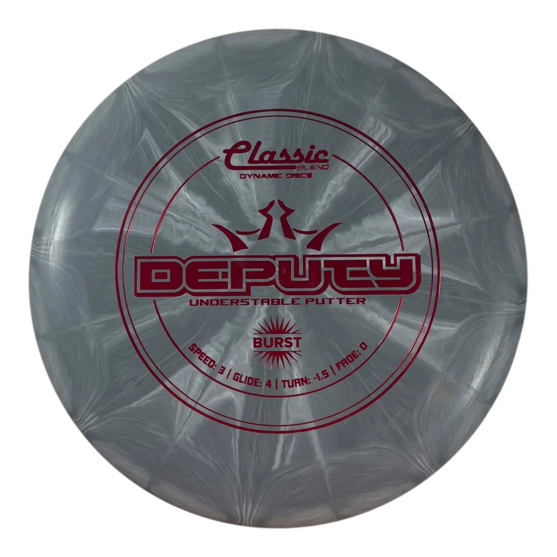 Dynamic Discs Deputy | Classic Blend Burst | Grey/Red 173g Disc Golf