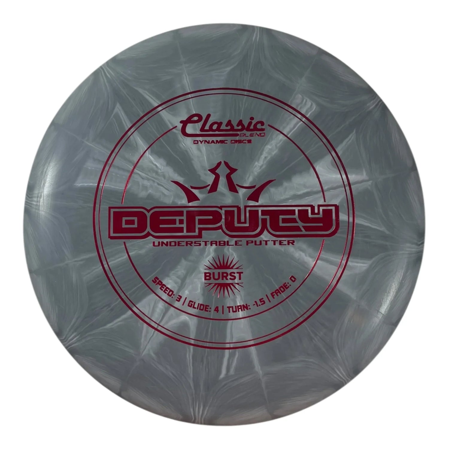 Dynamic Discs Deputy | Classic Blend Burst | Grey/Red 173g Disc Golf