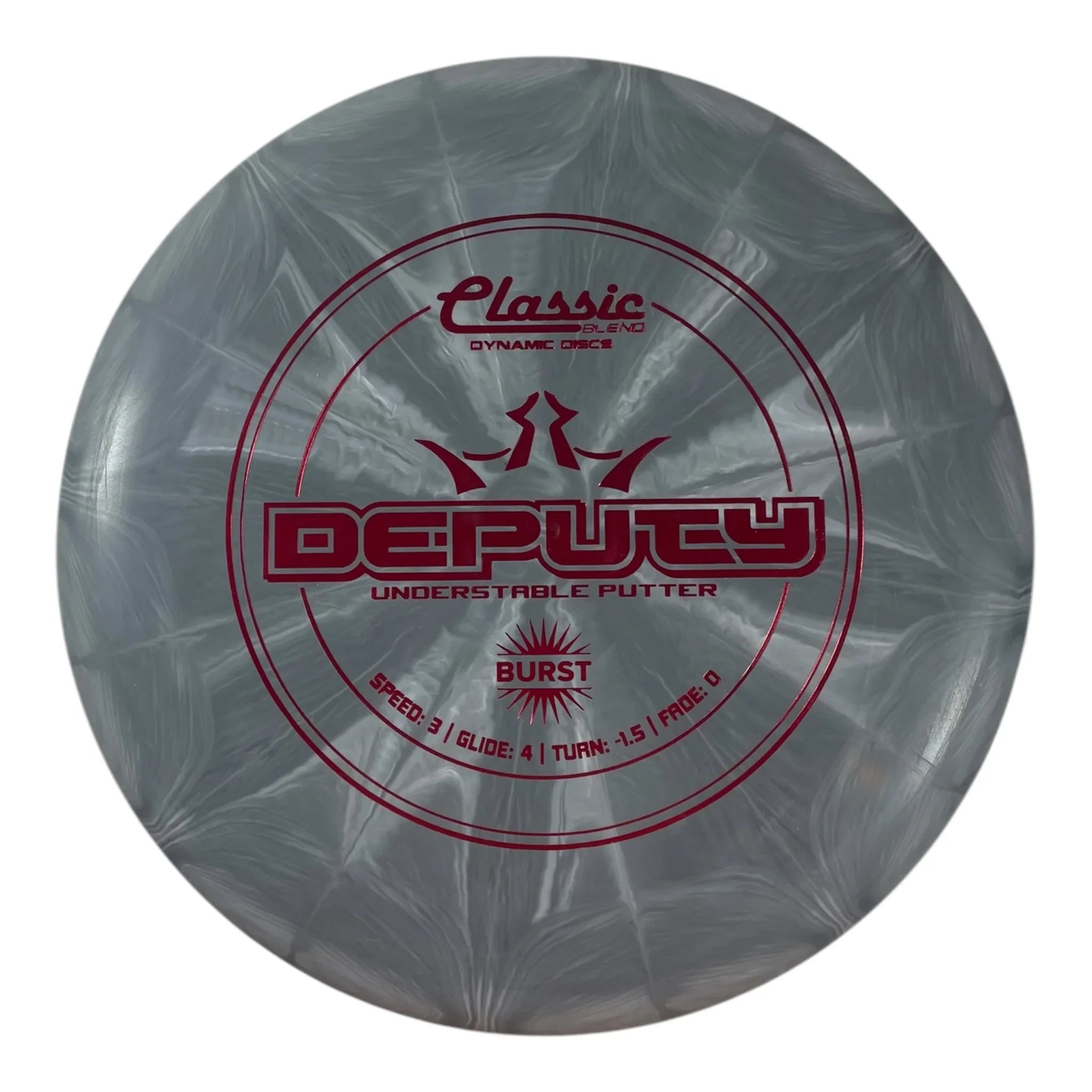 Dynamic Discs Deputy | Classic Blend Burst | Grey/Red 173g Disc Golf