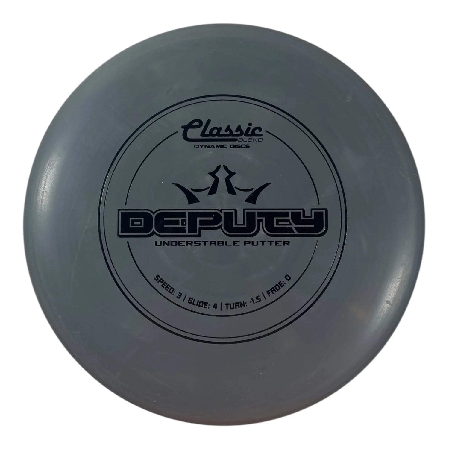 Dynamic Discs Deputy | Classic Blend | Grey/Black 173g Disc Golf