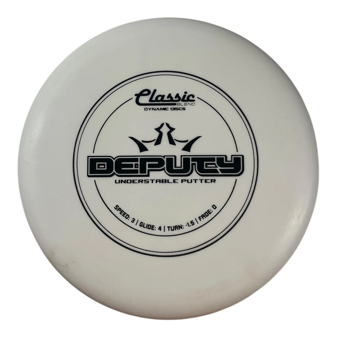 Dynamic Discs Deputy | Classic Blend | White/Black 174g Disc Golf