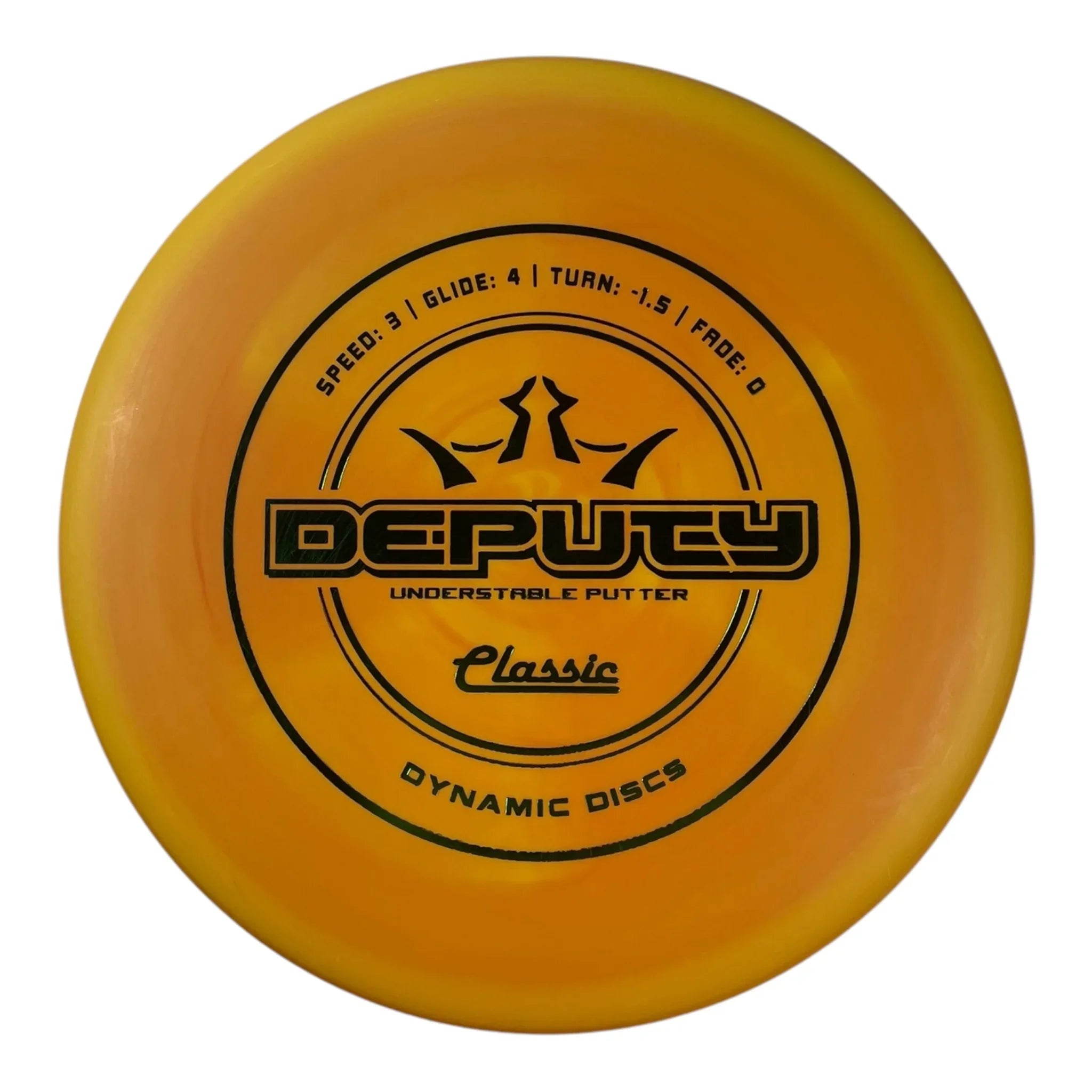 Dynamic Discs Deputy | Classic | Orange/Green 173g Disc Golf