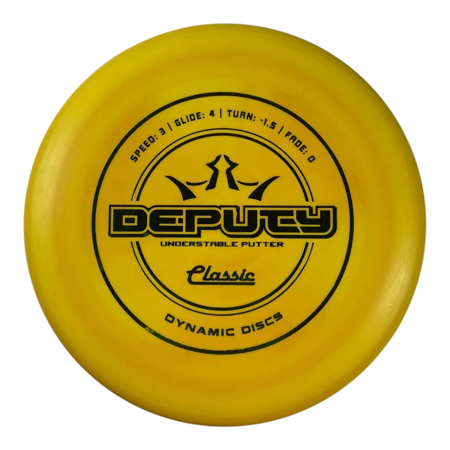 Dynamic Discs Deputy | Classic | Yellow/Green 173g Disc Golf