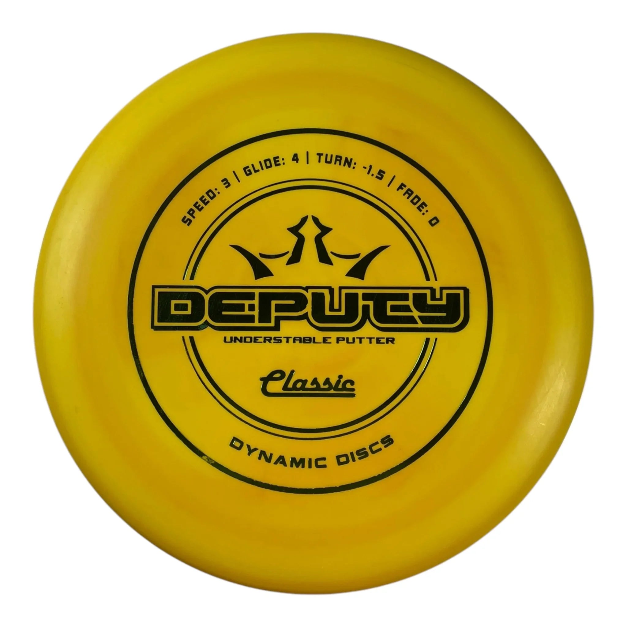 Dynamic Discs Deputy | Classic | Yellow/Green 173g Disc Golf