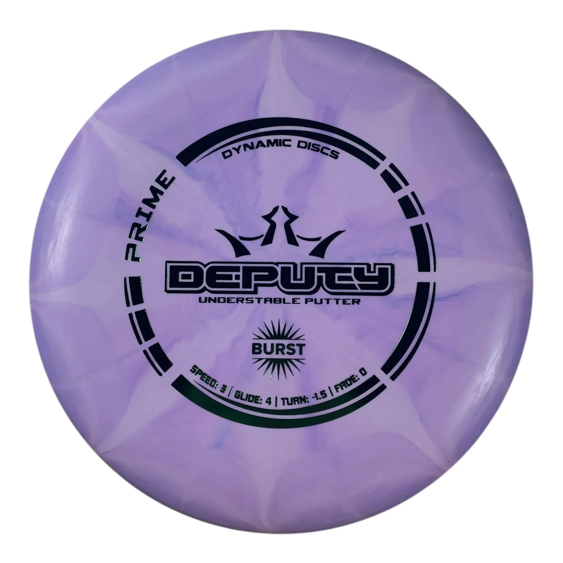 Dynamic Discs Deputy | Prime Burst | Purple/Green 174g Disc Golf