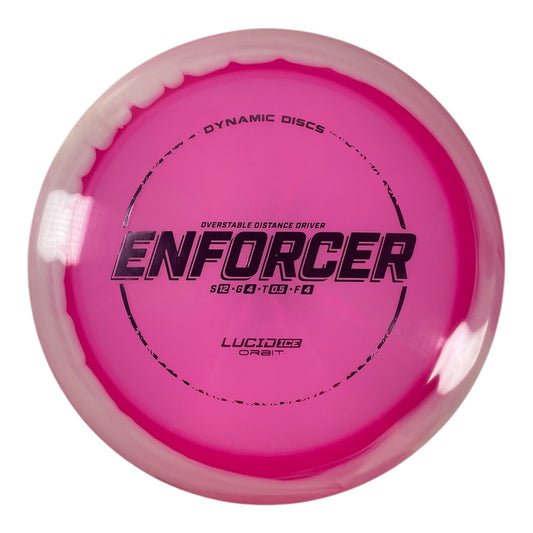 Dynamic Discs Enforcer | Lucid Ice Orbit | Pink/Pink 174g Disc Golf