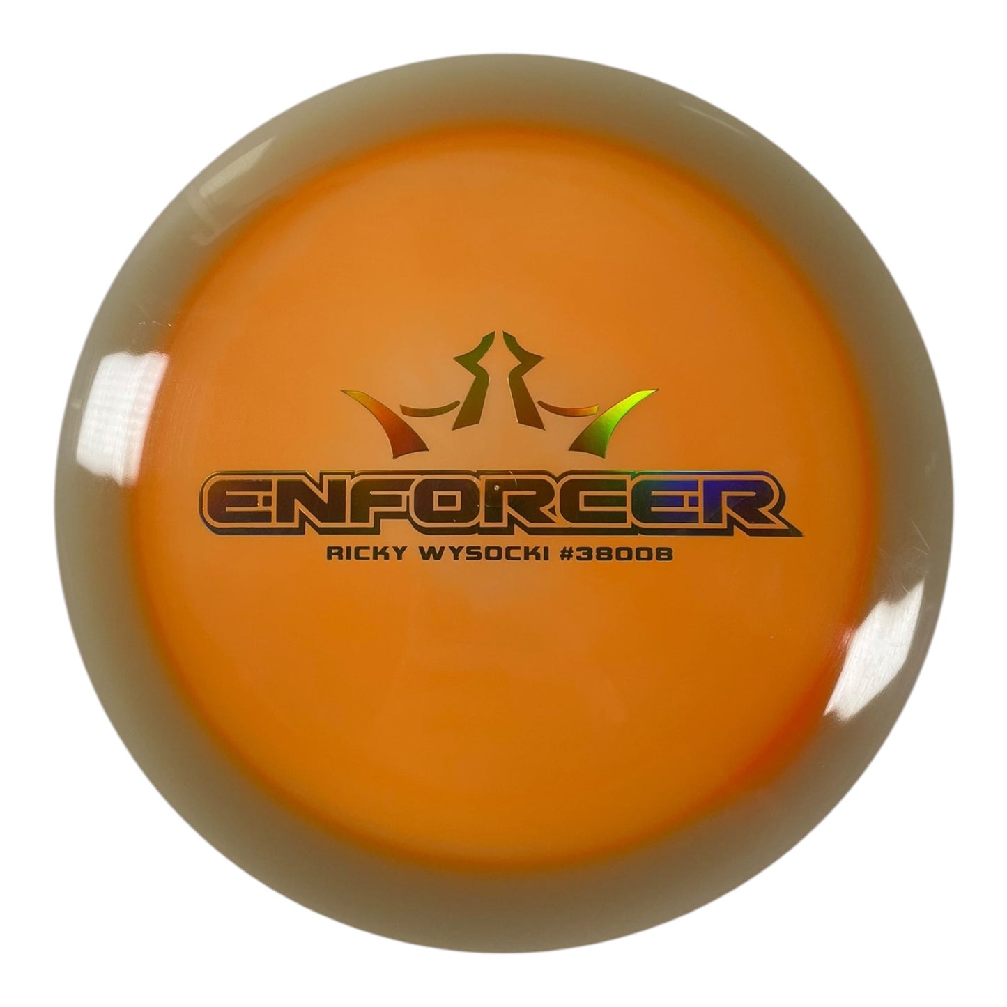 Dynamic Discs Enforcer | Lucid Orbit Moonshine | Orange/Holo 175g (Ricky Wysocki) Disc Golf