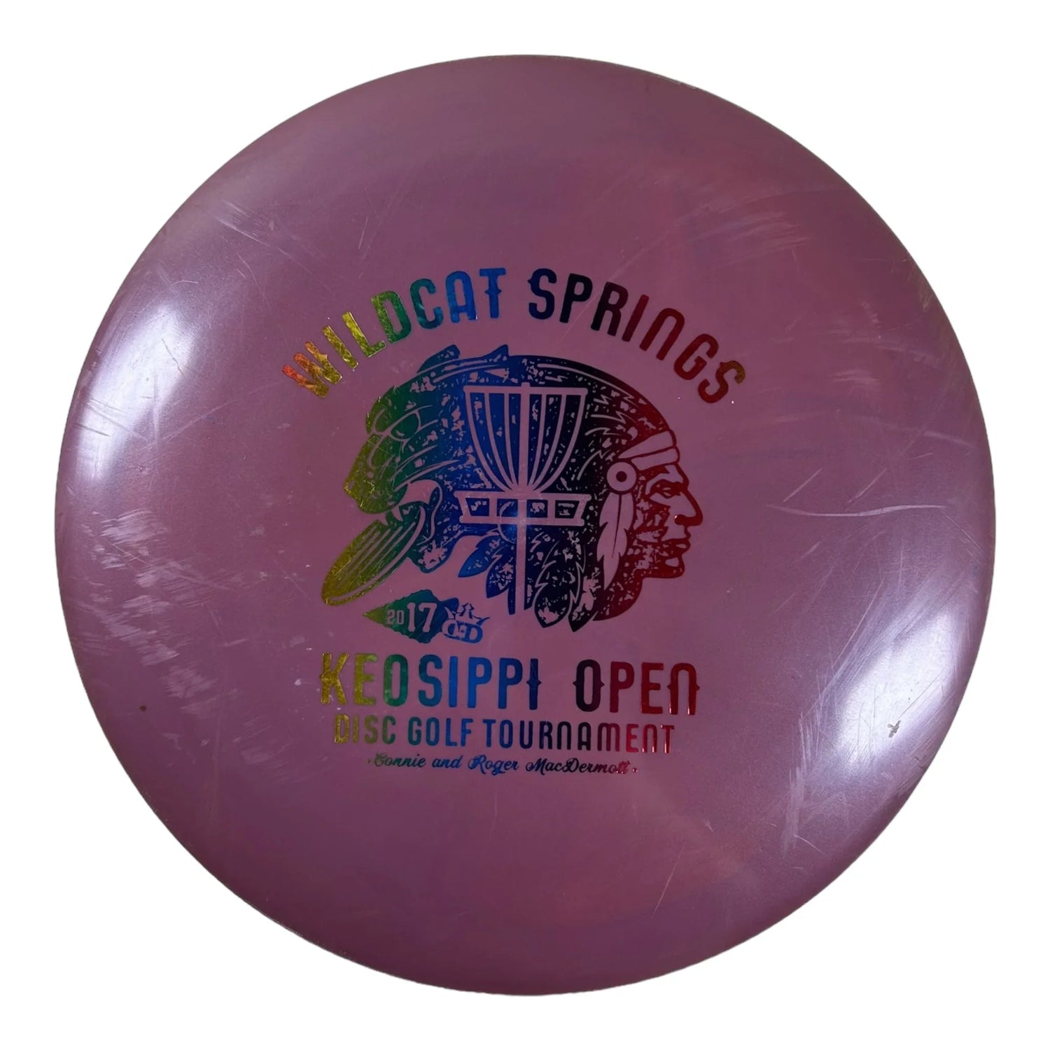 Dynamic Discs Enforcer | Fuzion | Purple/Multi 168g (Used Good) Disc Golf