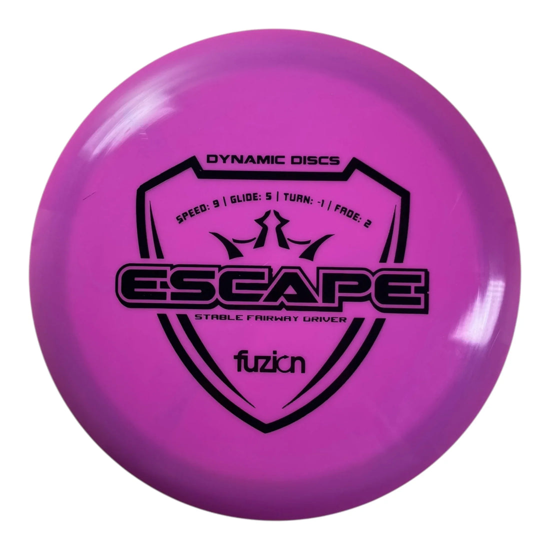 Dynamic Discs Escape | Fuzion | Purple/Black 173g Disc Golf