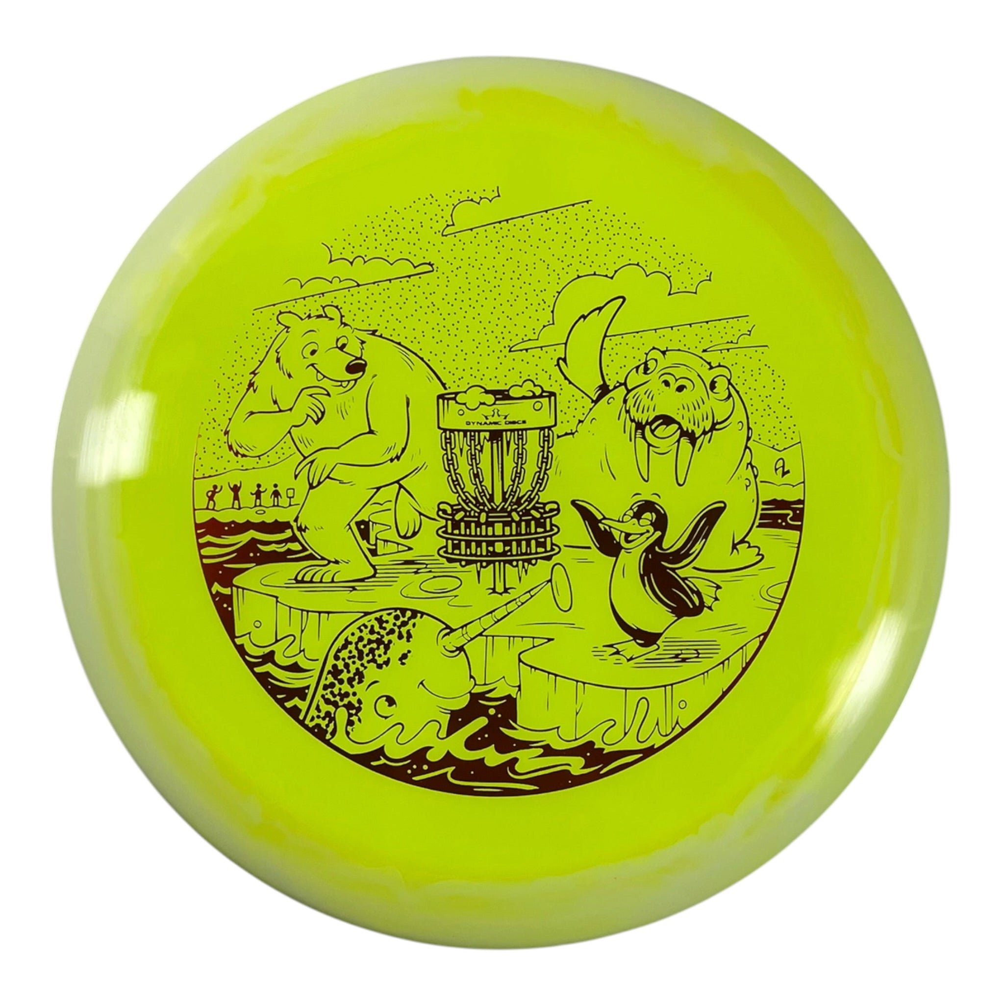 Dynamic Discs Escape | Lucid-Ice Orbit | Yellow/Red 173g (Polar Party) Disc Golf