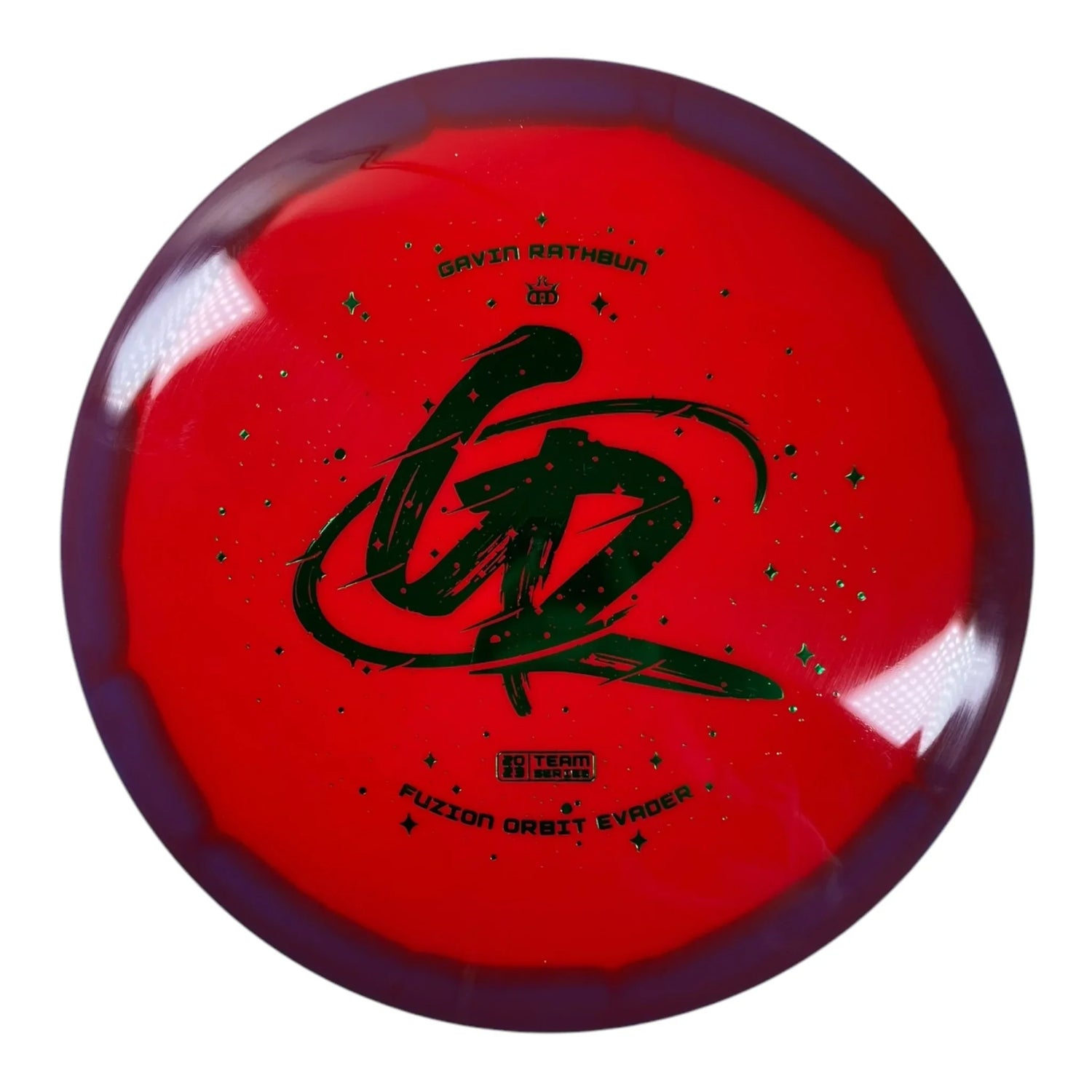Dynamic Discs Evader | Fuzion Orbit | Red/Purple 173g (Gavin Rathbun) Disc Golf