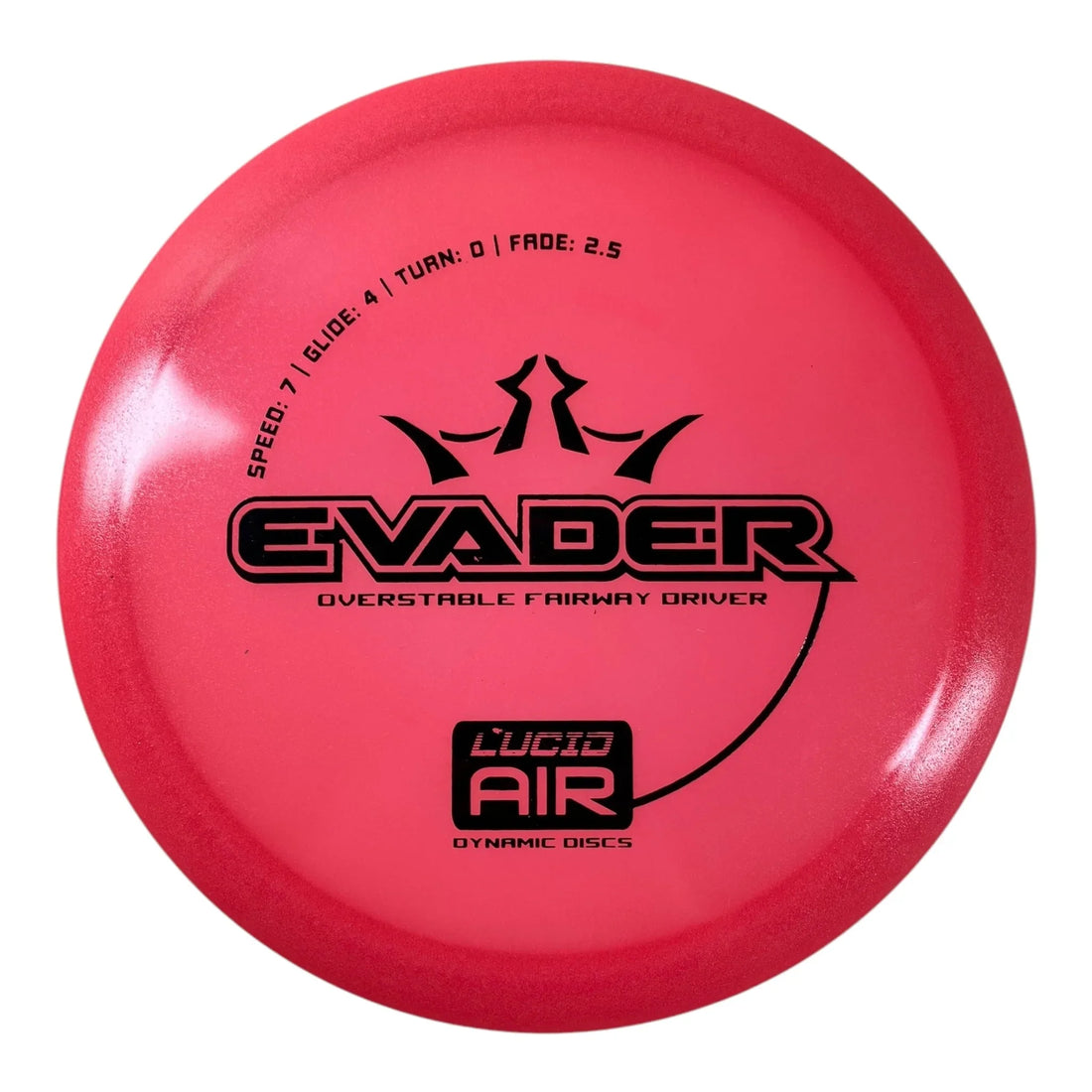 Dynamic Discs Evader | Lucid Air | Coral/Black 154g Disc Golf