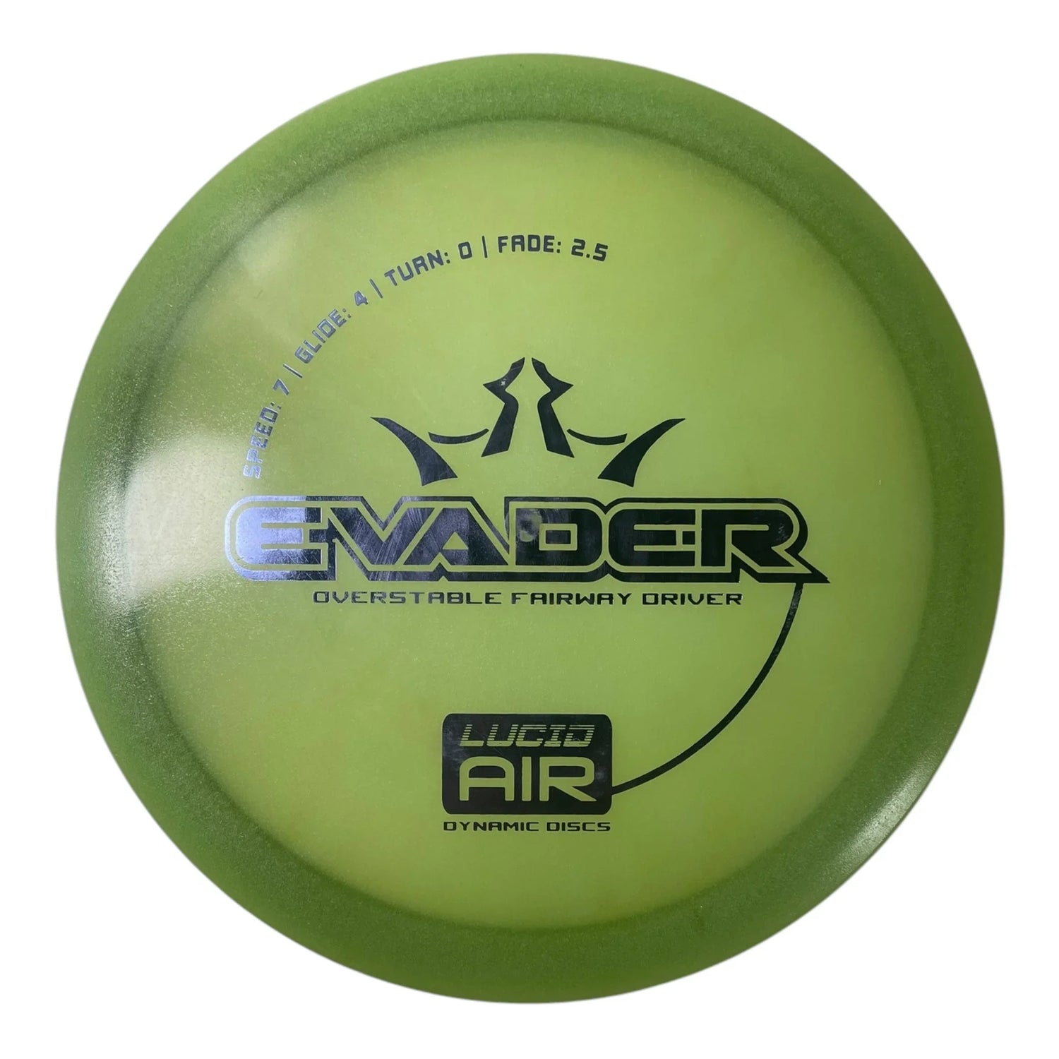 Dynamic Discs Evader | Lucid Air | Green/Purple 155g Disc Golf
