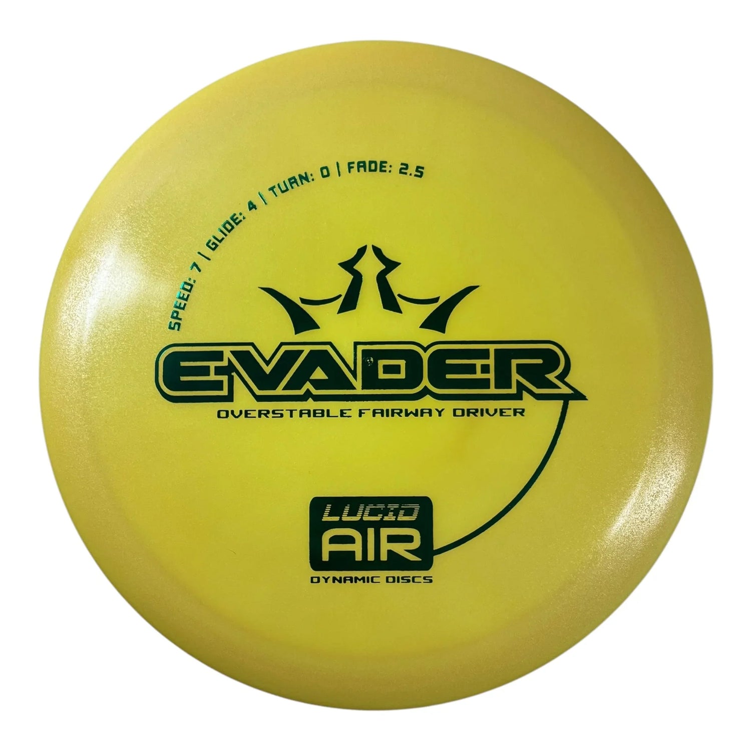 Dynamic Discs Evader | Lucid Air | Yellow/Green 157g Disc Golf