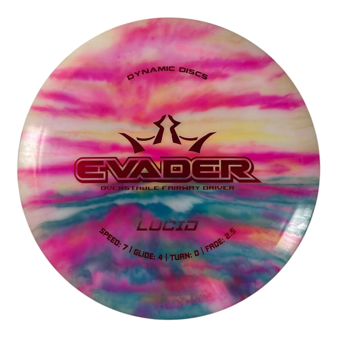 Dynamic Discs Evader | Lucid | Blue/Red 173g (Brainwave Dye) Disc Golf