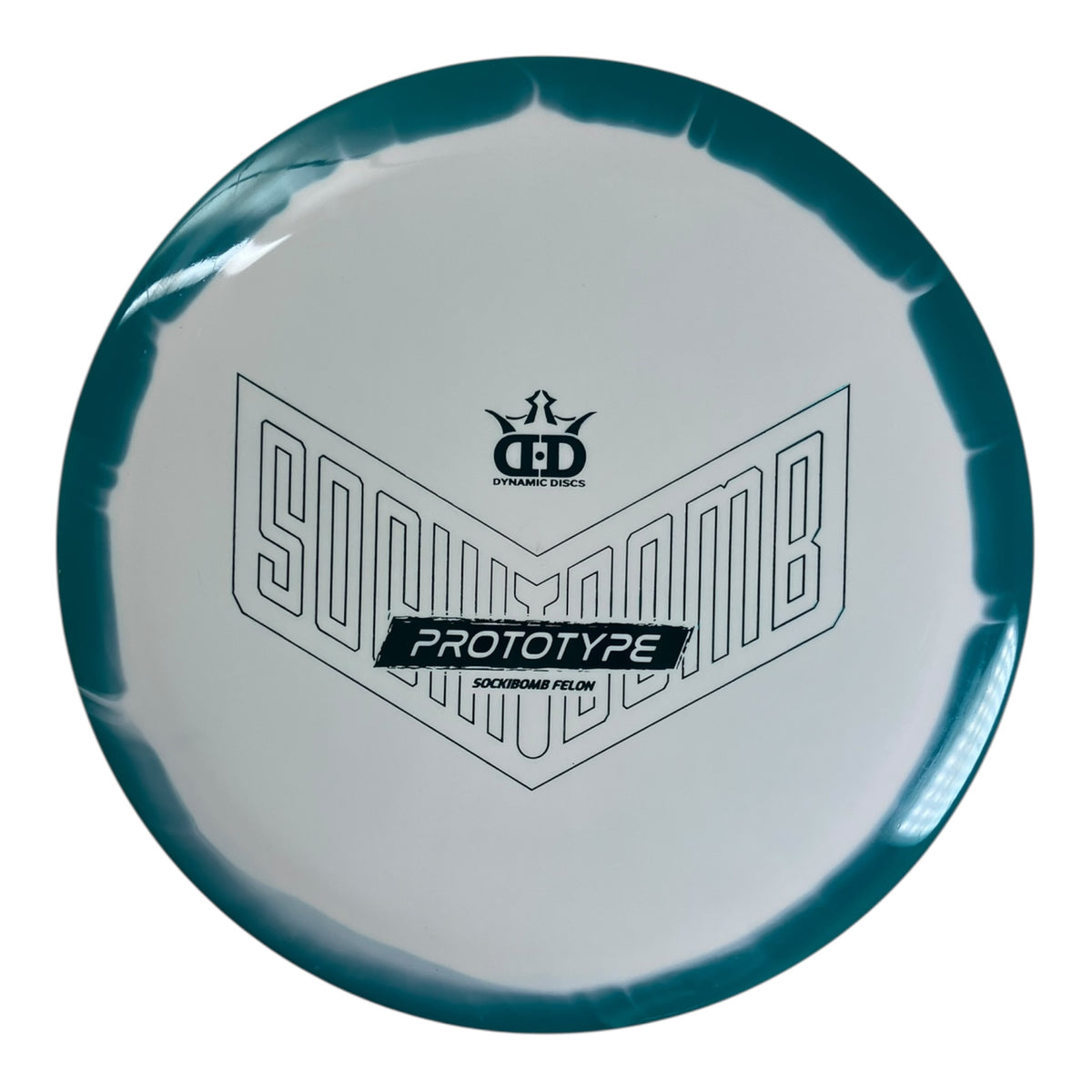 Dynamic Discs Felon - Used Like New | Fuzion Orbit | Blue/White 173g (Sockibomb Prototype) Disc Golf