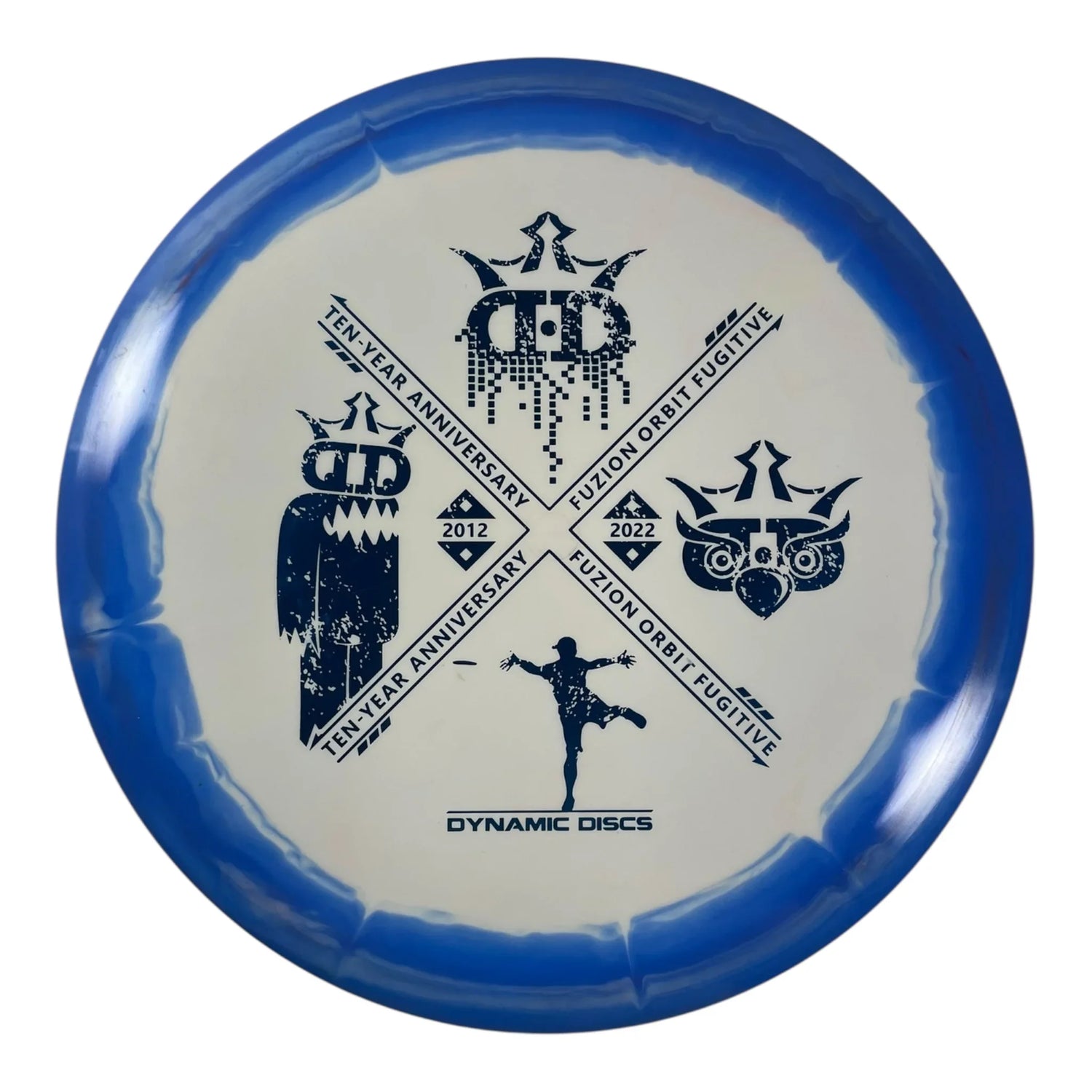 Dynamic Discs Fugitive | Fuzion Orbit | Blue/Blue 177g (10 Year Anniversary) Disc Golf