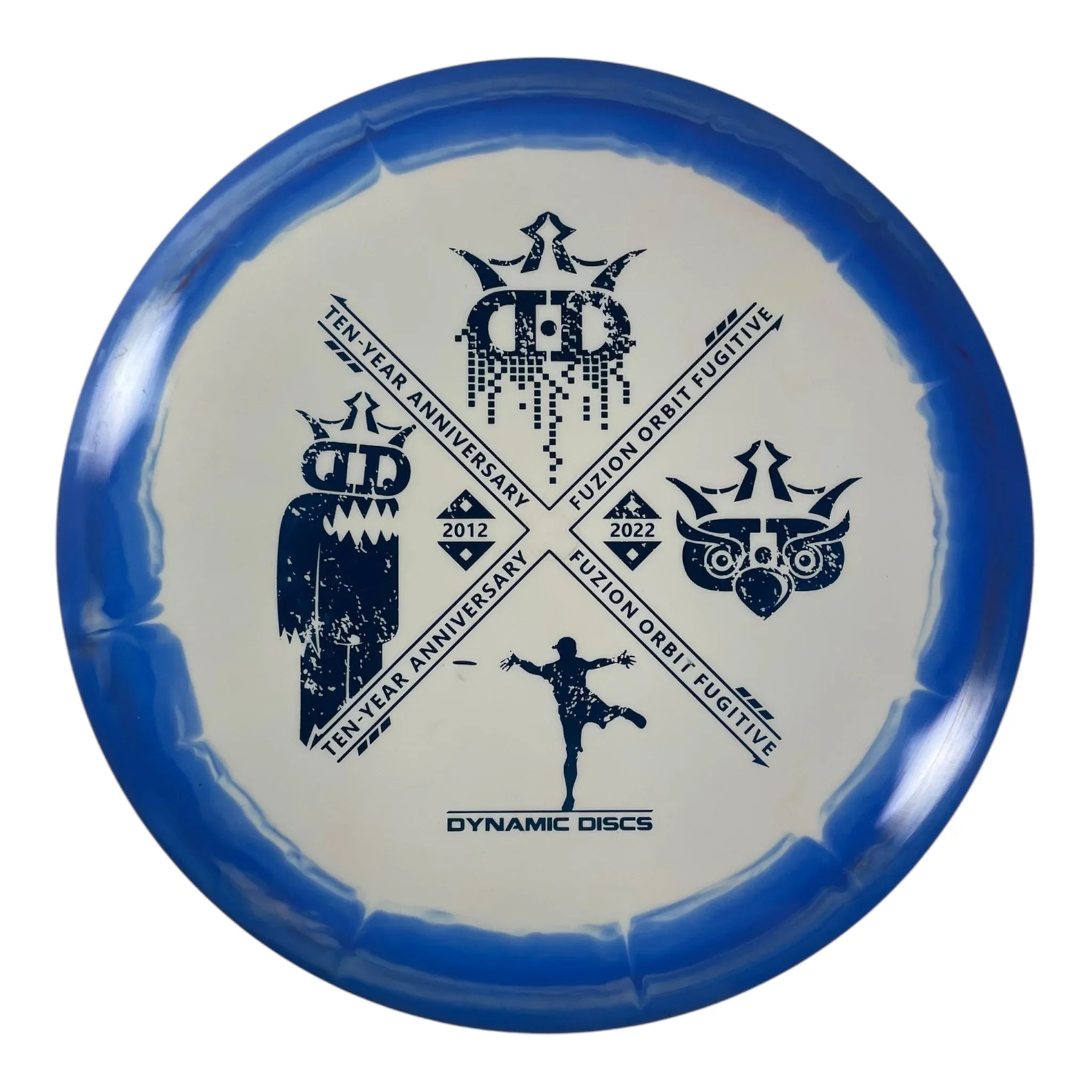 Dynamic Discs Fugitive | Fuzion Orbit | Blue/Blue 177g (10 Year Anniversary) Disc Golf