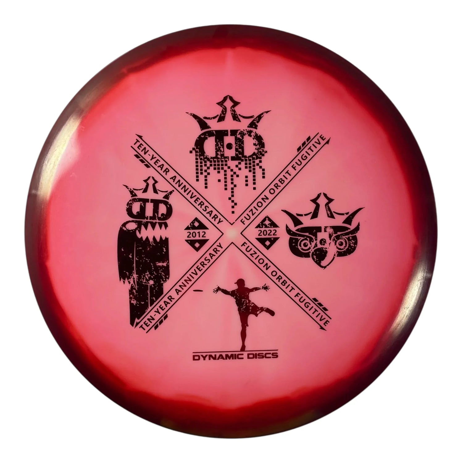 Dynamic Discs Fugitive | Fuzion Orbit | Red/Red 177g (10 Year Anniversary) Disc Golf