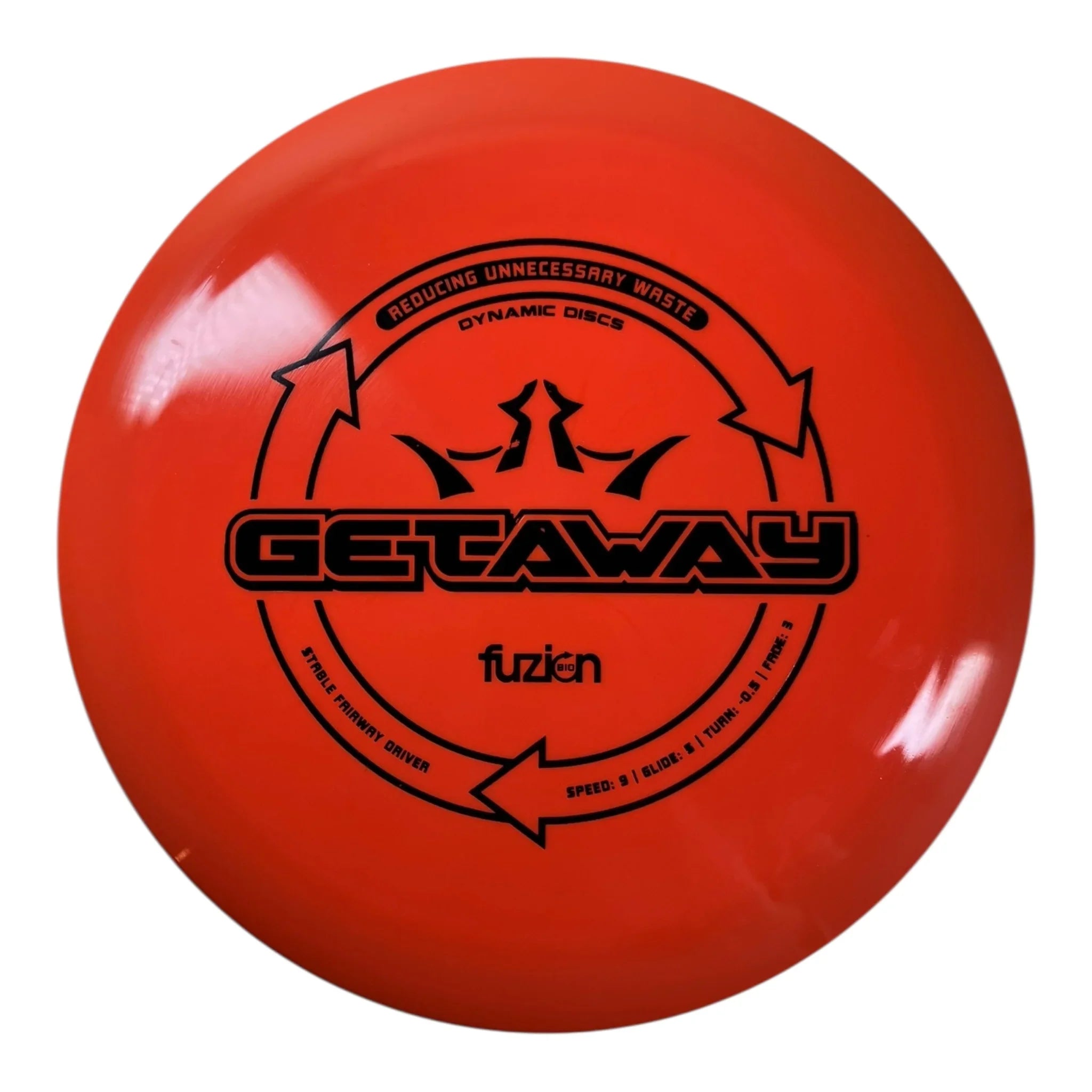Dynamic Discs Getaway | BioFuzion | Orange/Black 173g Disc Golf