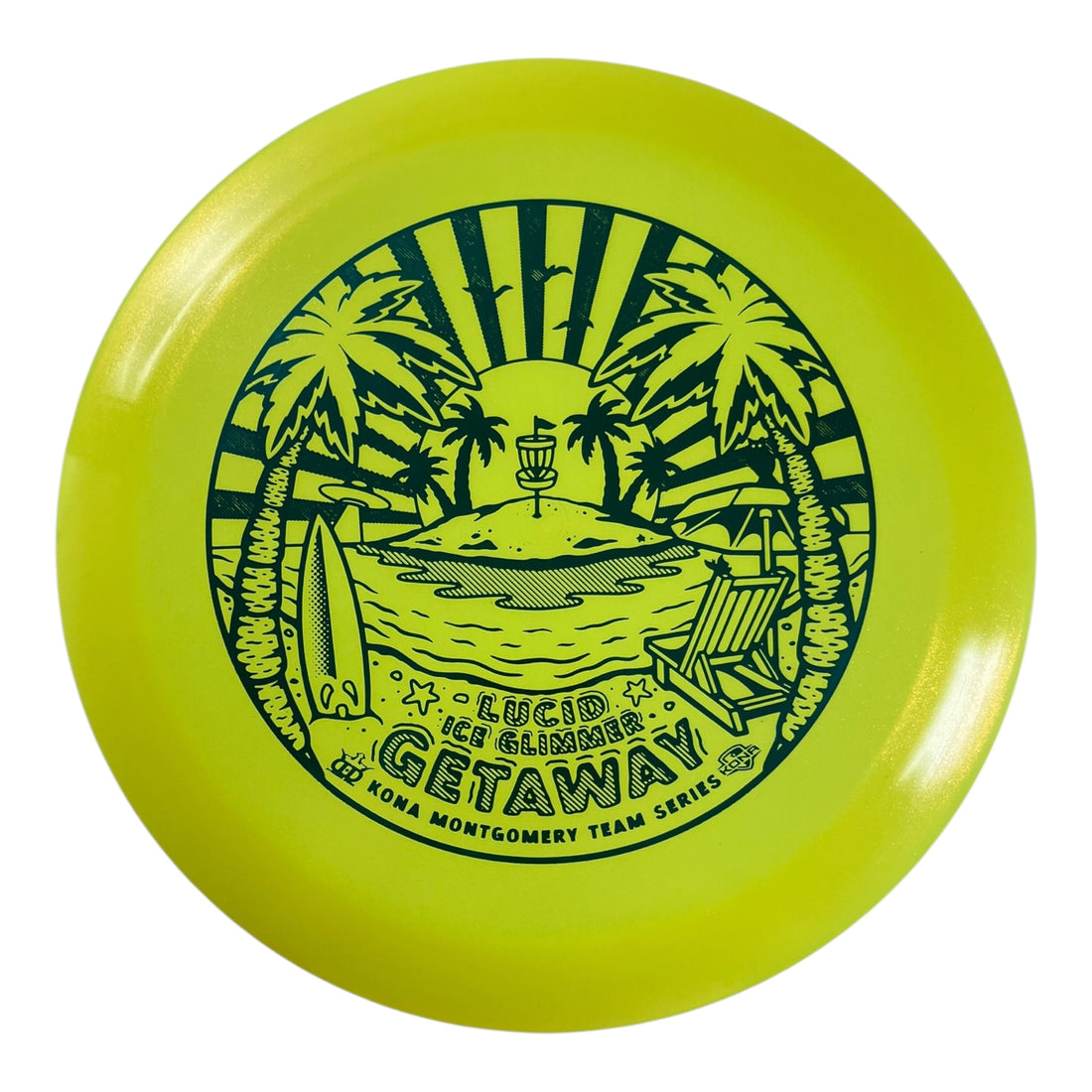 Dynamic Discs Getaway | Lucid Ice | Yellow/Blue 173g (Kona Montgomery) Disc Golf