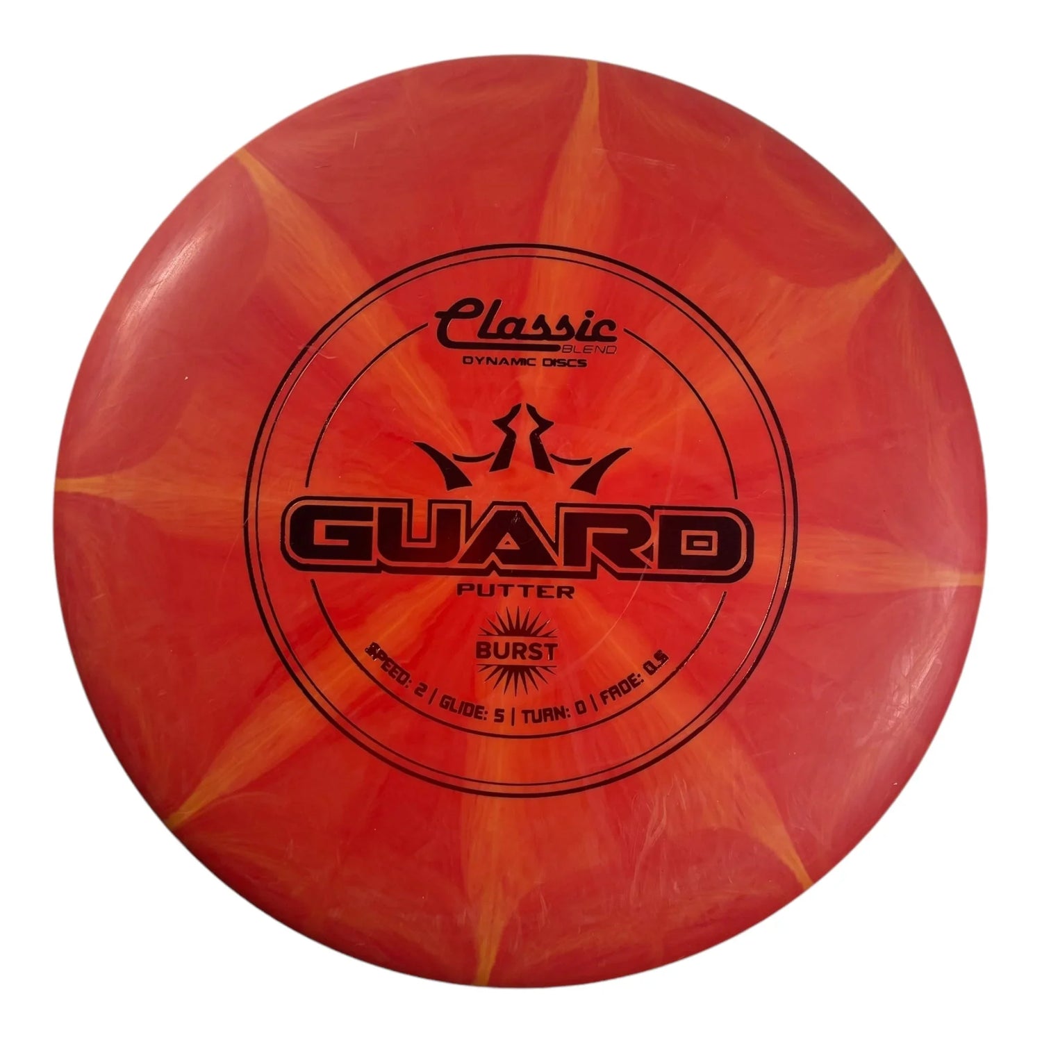 Dynamic Discs Guard | Classic Burst | Orange/Red 173g Disc Golf