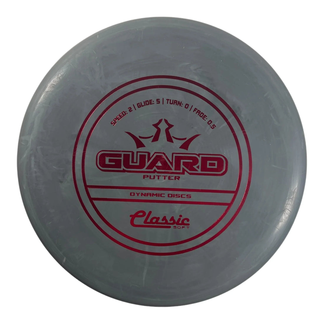 Dynamic Discs Guard | Classic Soft | Grey/Red 174g Disc Golf
