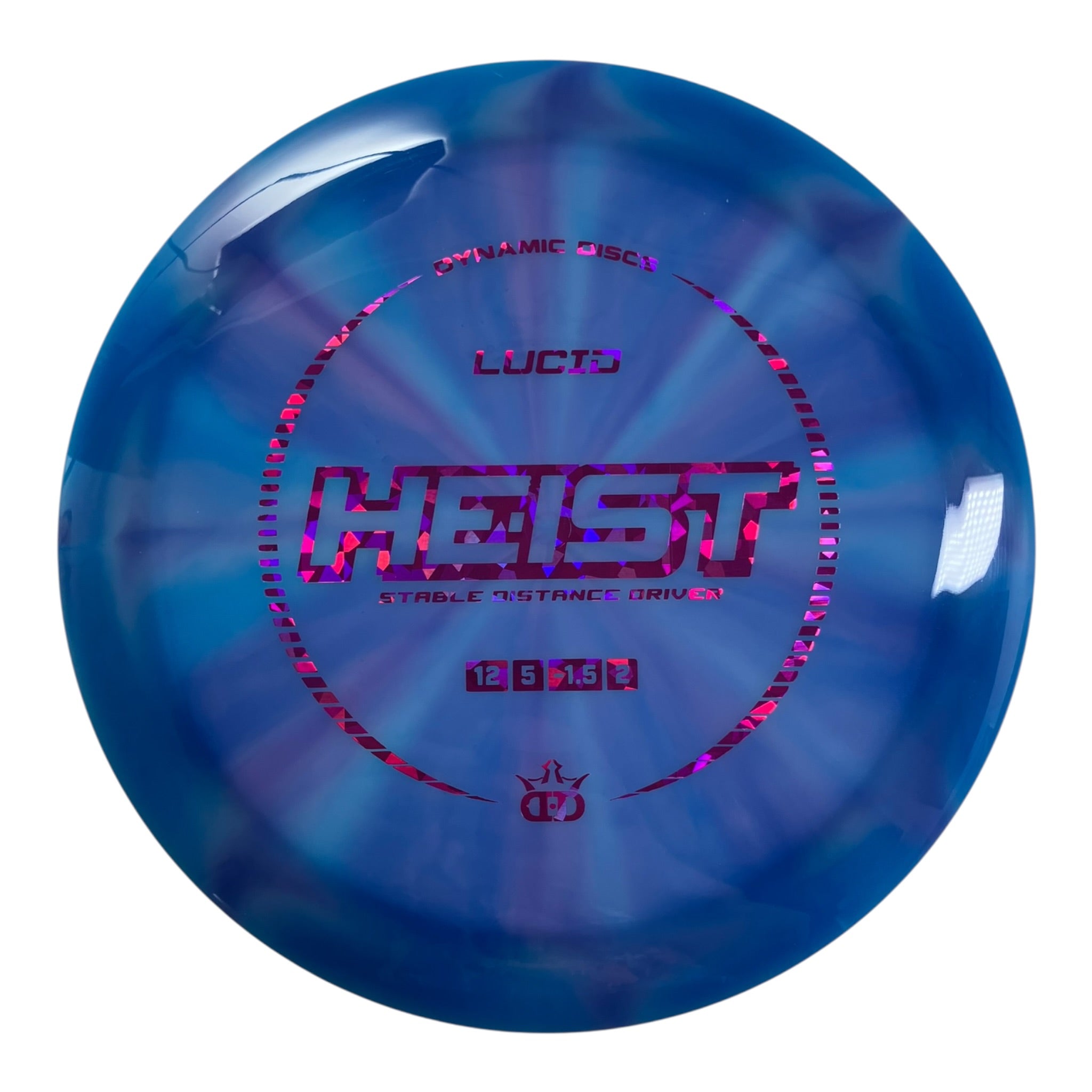 Dynamic Discs Heist | Lucid Burst | Blue/Pink 173g Disc Golf