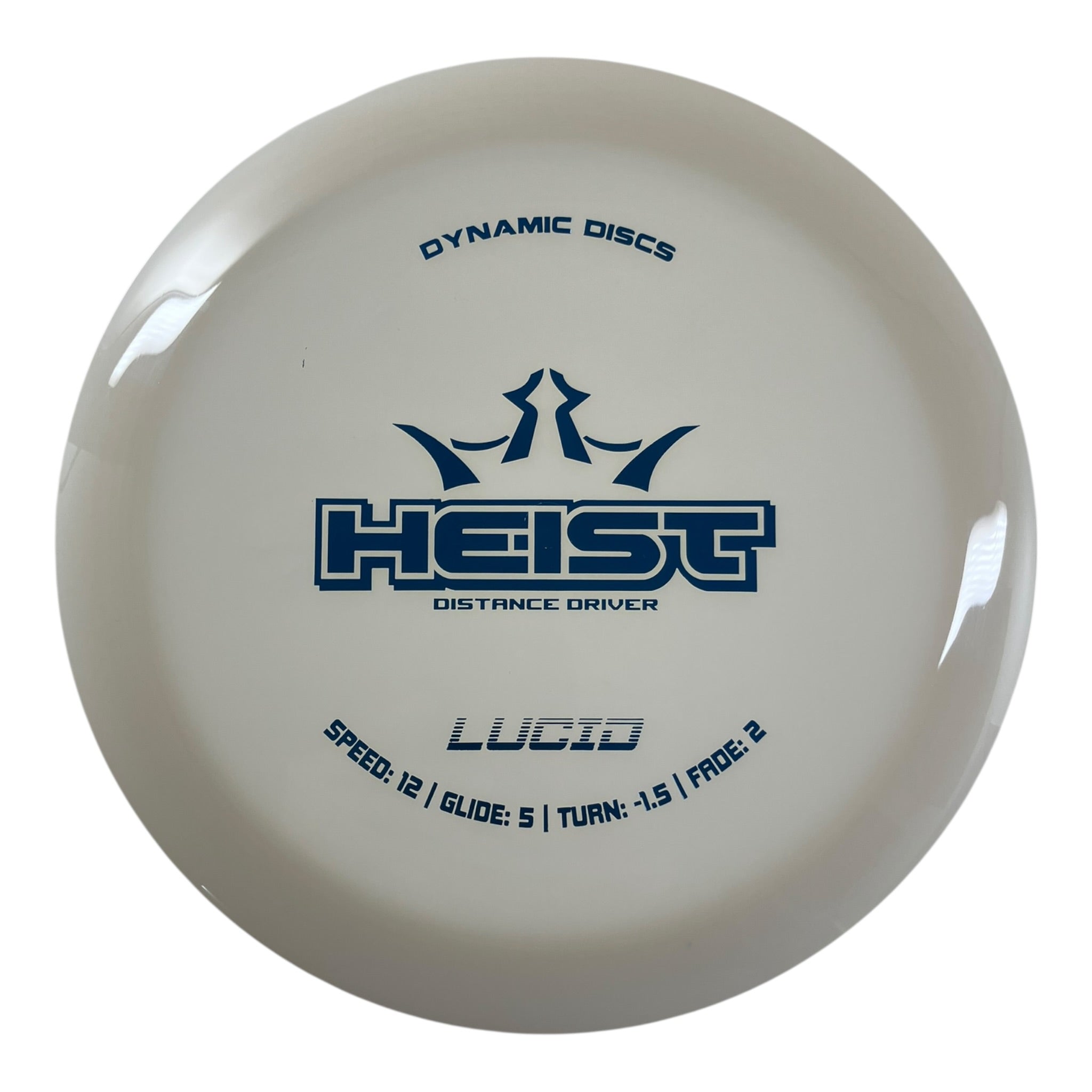 Dynamic Discs Heist | Lucid | White/Blue 169g Disc Golf