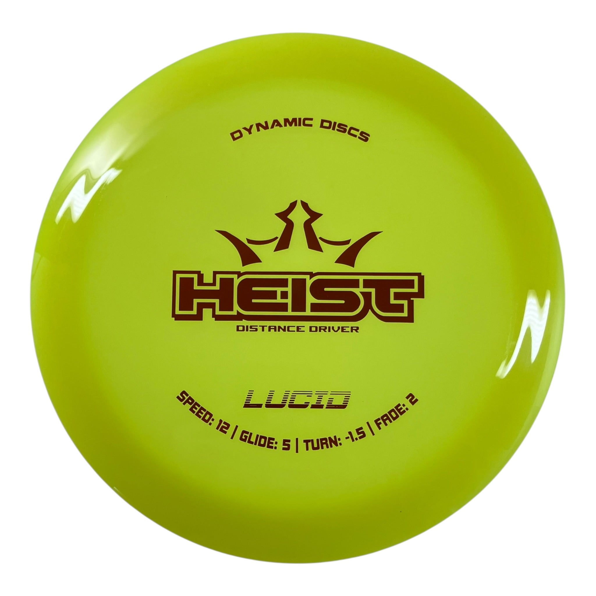 Dynamic Discs Heist | Lucid | Yellow/Gold 170g Disc Golf