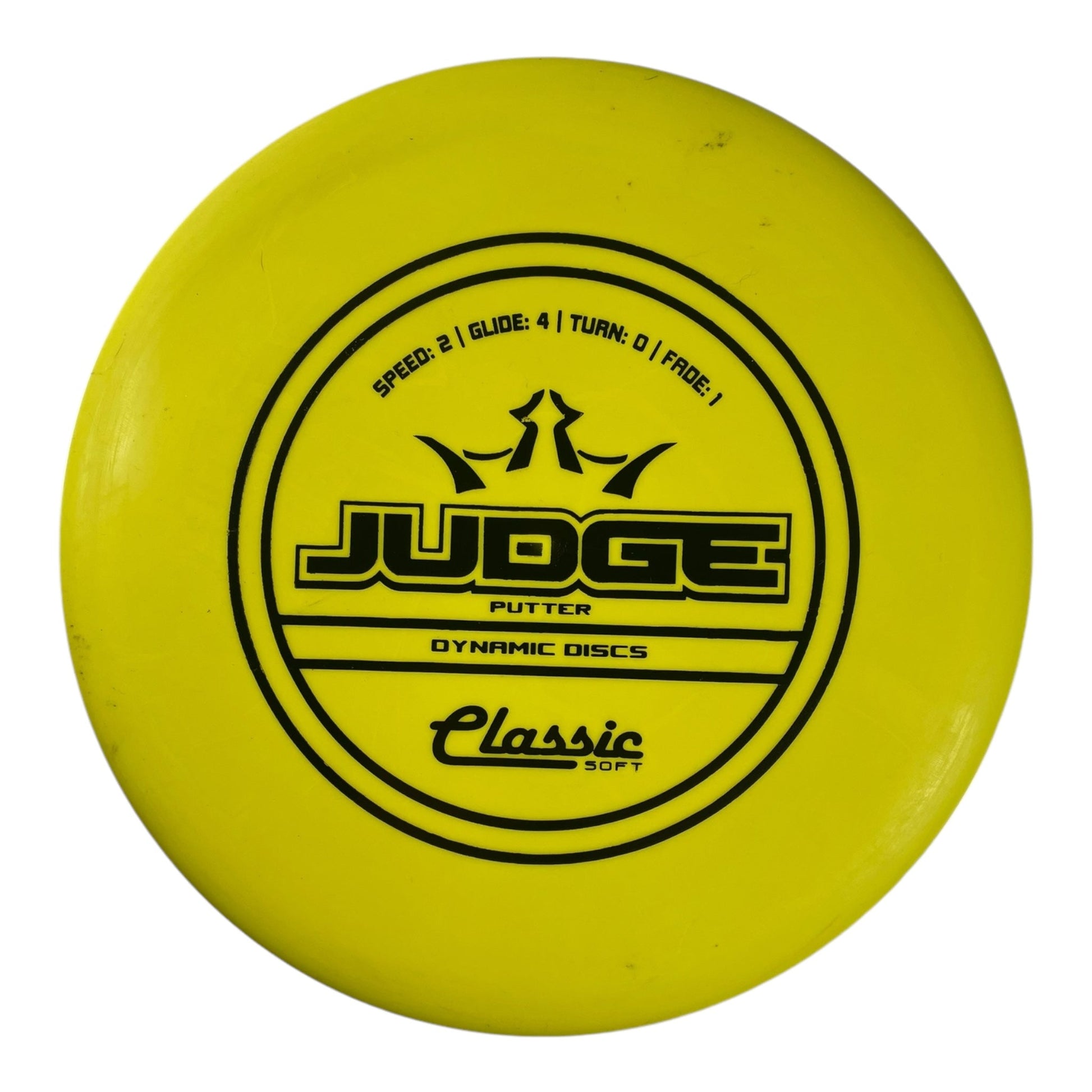 Dynamic Discs Judge | Classic Soft | Yellow/Black 173g Disc Golf