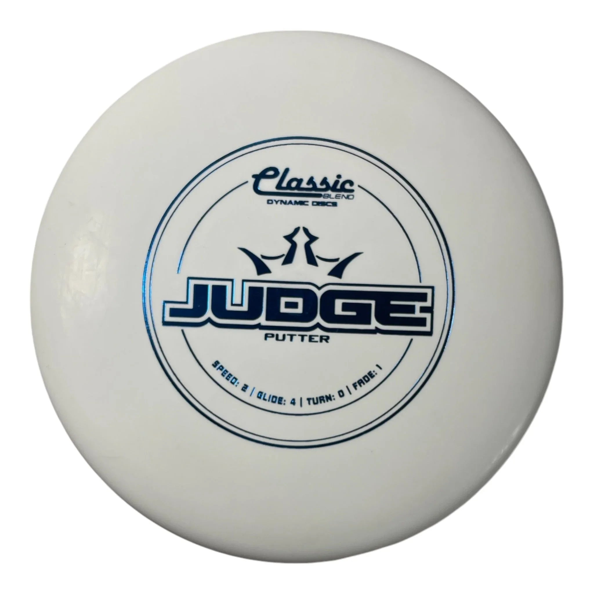 Dynamic Discs Judge | Classic | White/Blue 176g Disc Golf