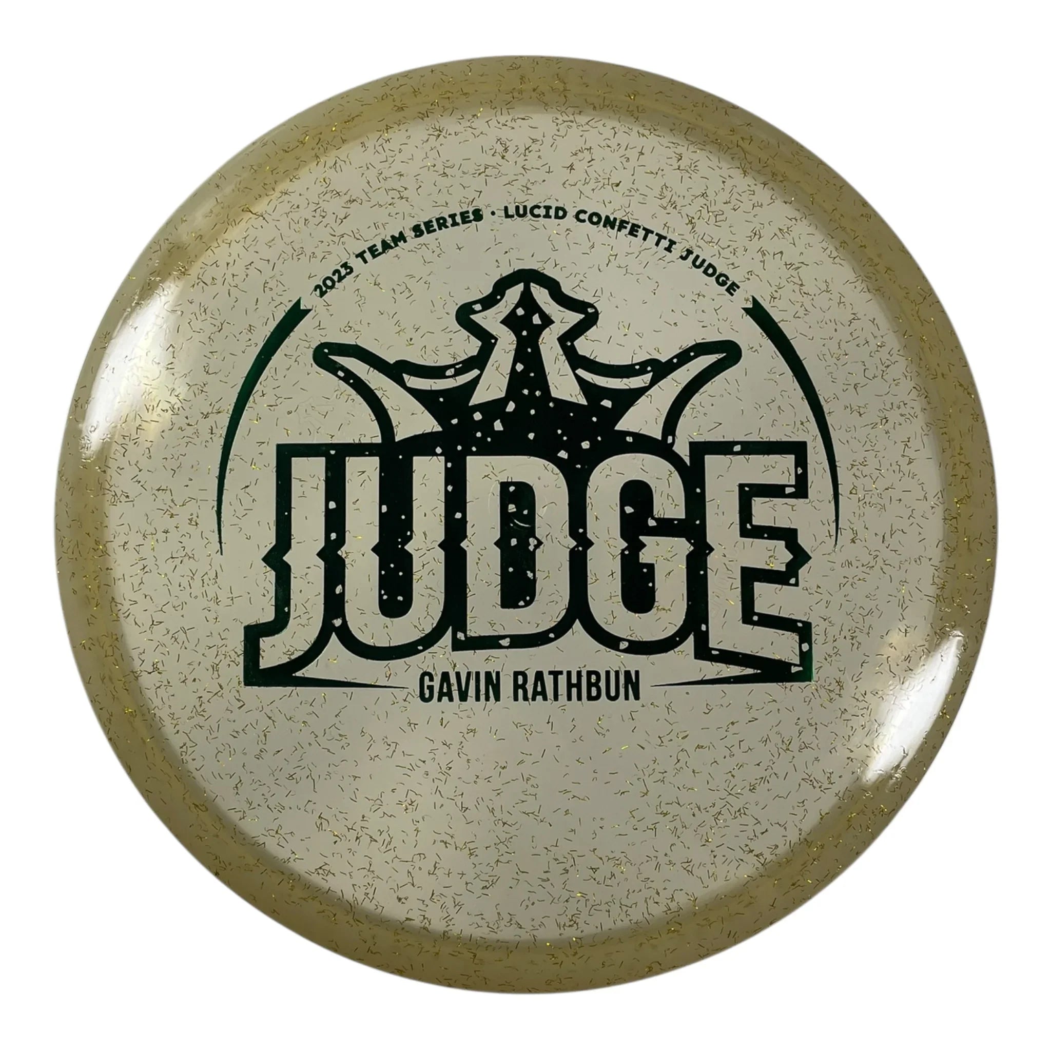 Dynamic Discs Judge | Lucid Confetti | Gold/Green 176g (Gavin Rathbun) Disc Golf