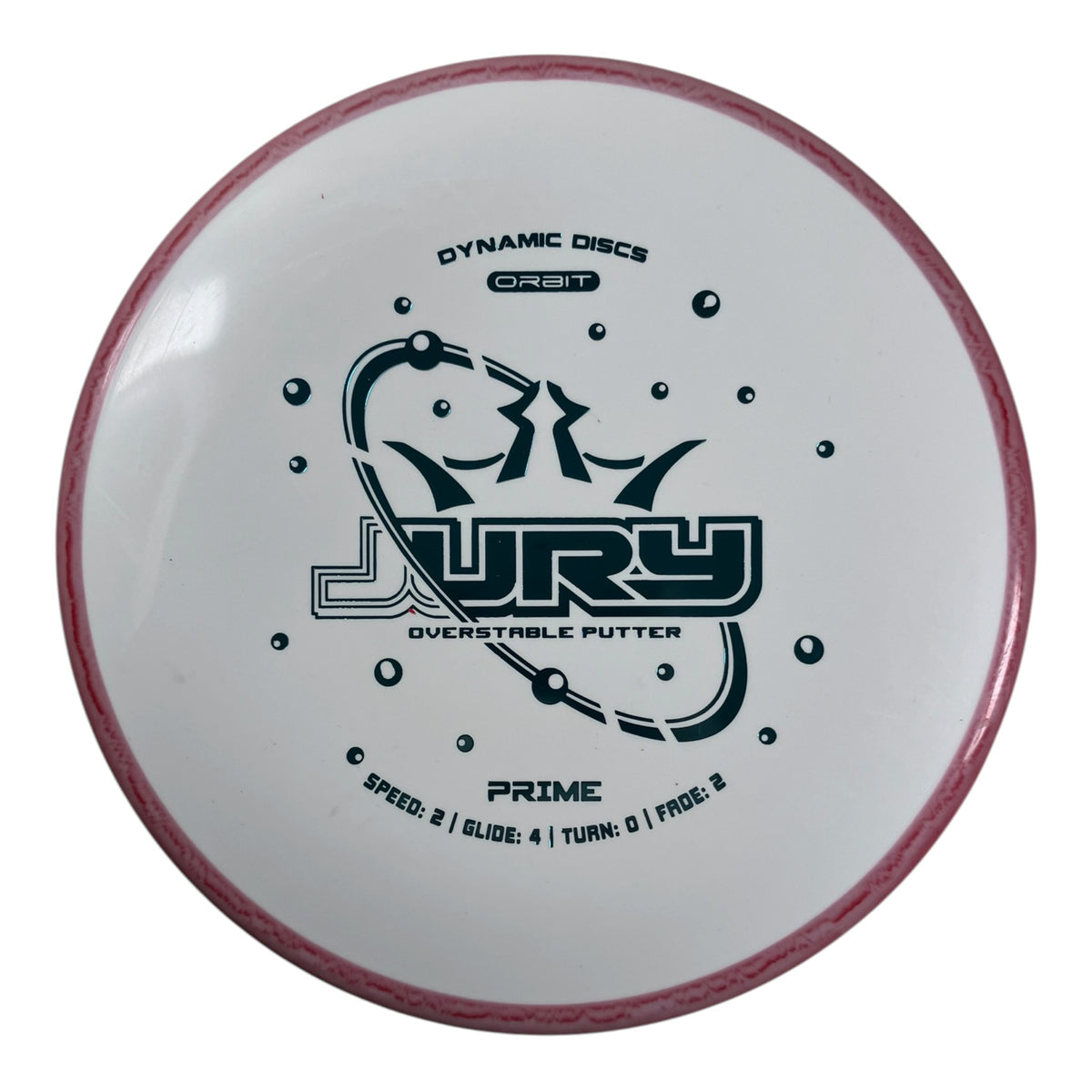 Dynamic Discs Jury | Prime Orbit | White/Red 176g Disc Golf
