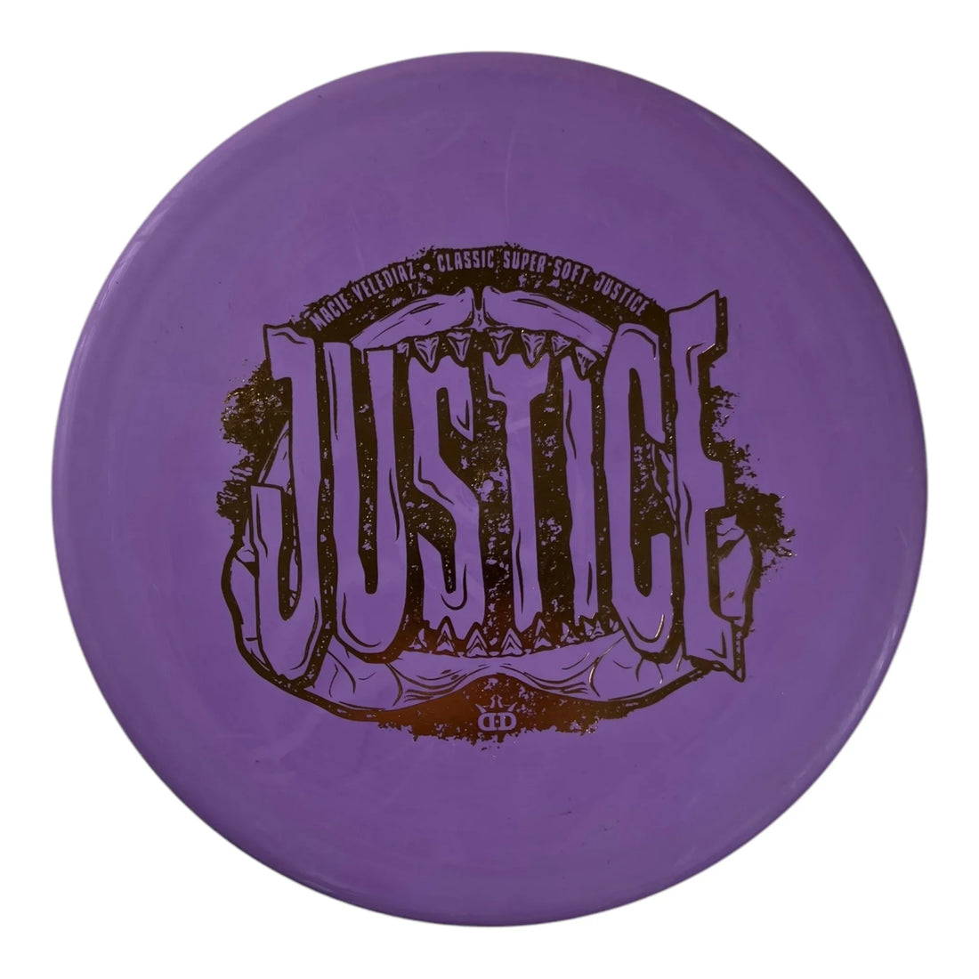 Dynamic Discs Justice | Classic Super Soft | Purple/Gold 176g ( Macie Velediaz) Disc Golf