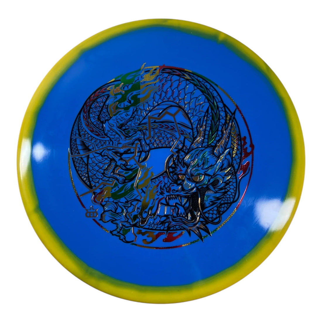 Dynamic Discs Justice | Fuzion Orbit | Blue/Rasta 176g (Year of the Dragon) Disc Golf