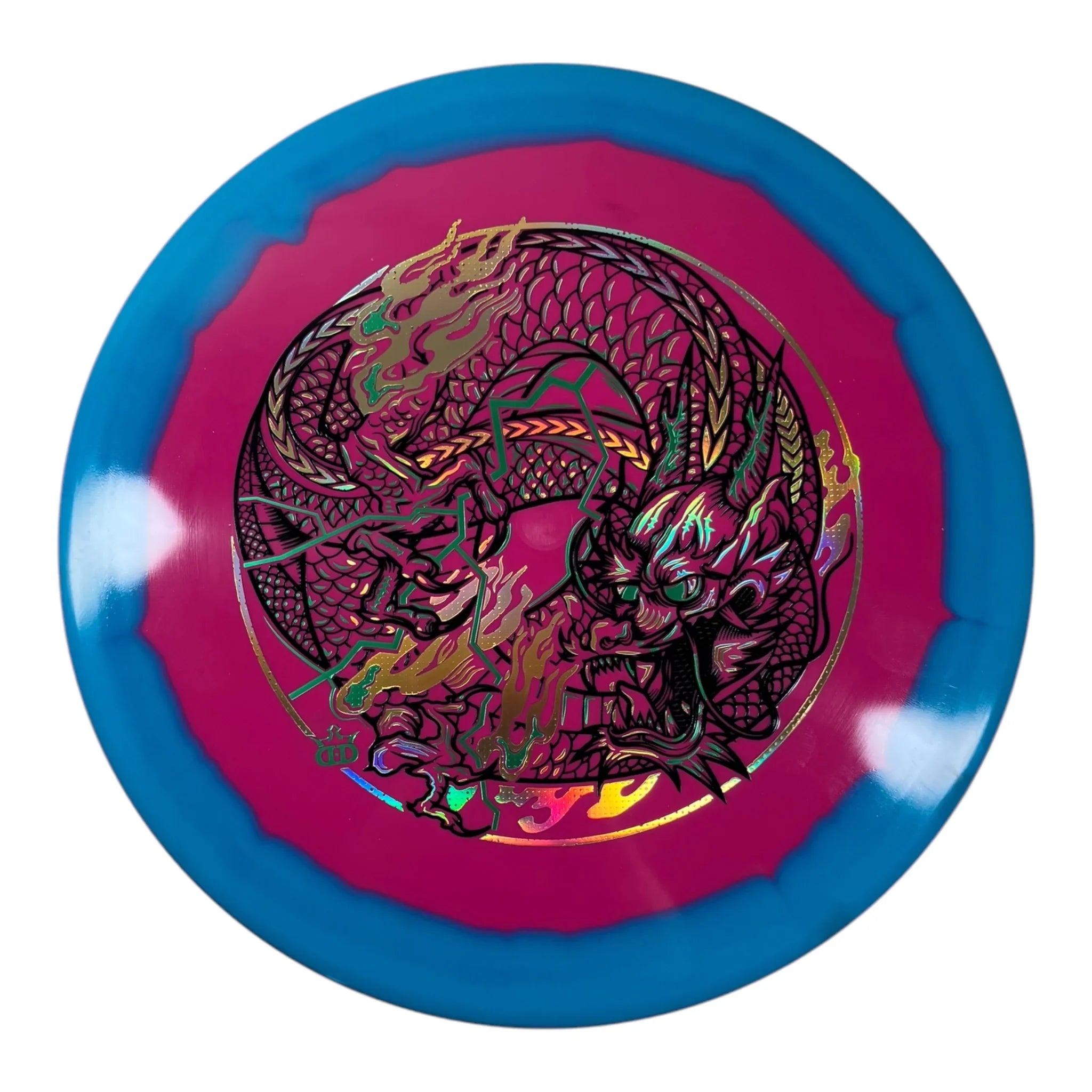 Dynamic Discs Justice | Fuzion Orbit | Pink/Blue 176g (Year of the Dragon) Disc Golf