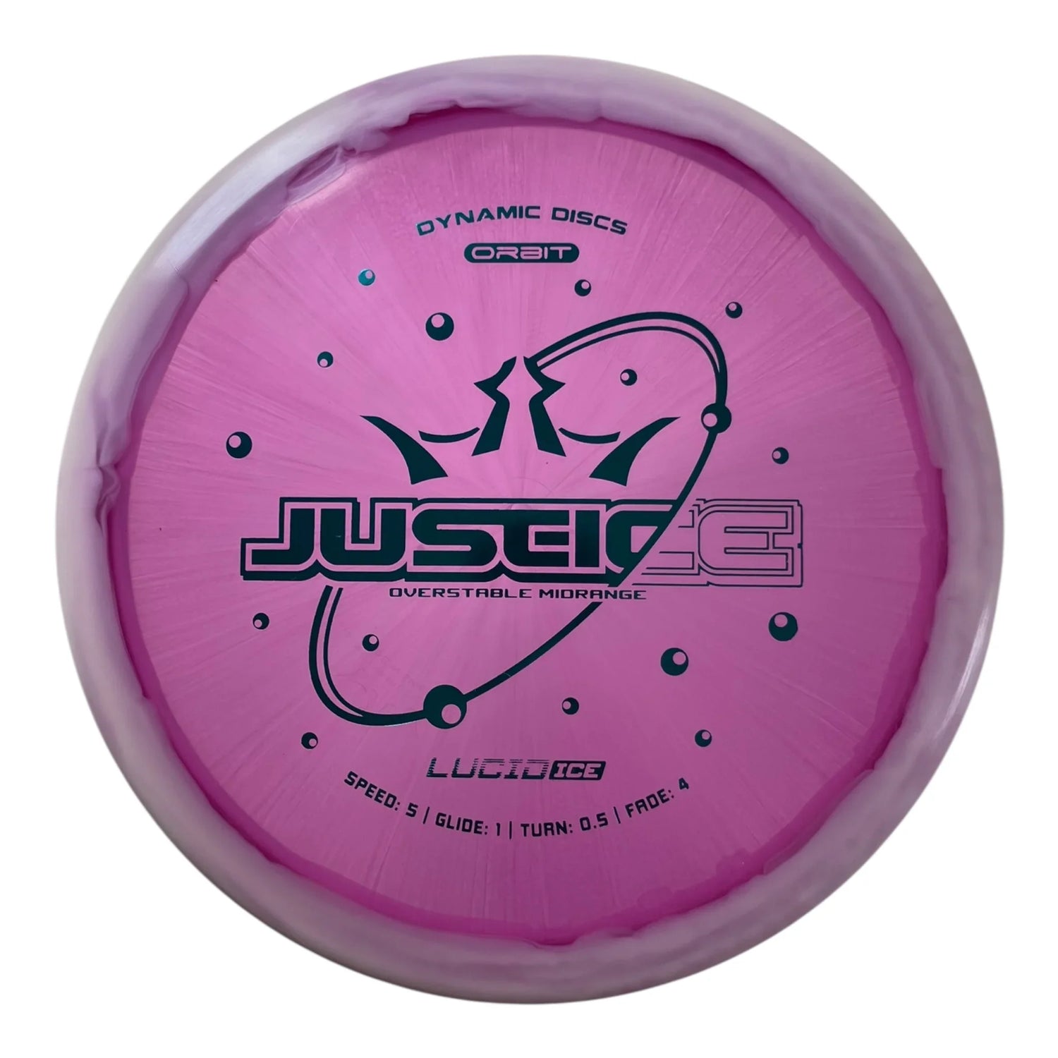 Dynamic Discs Justice | Lucid-Ice Orbit | Purple/Blue 174g Disc Golf
