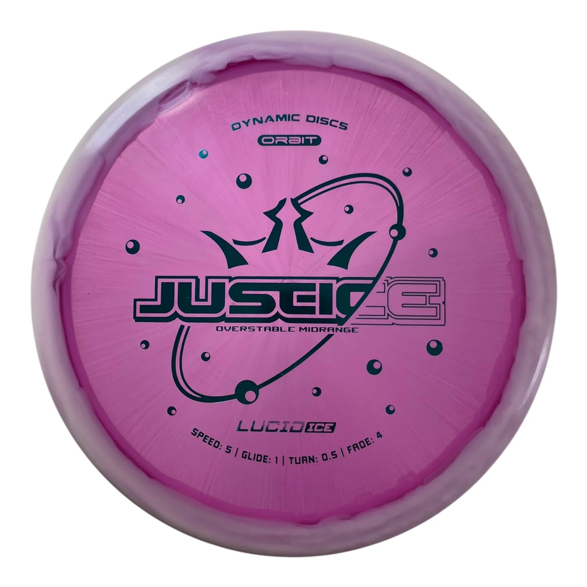 Dynamic Discs Justice | Lucid-Ice Orbit | Purple/Blue 174g Disc Golf