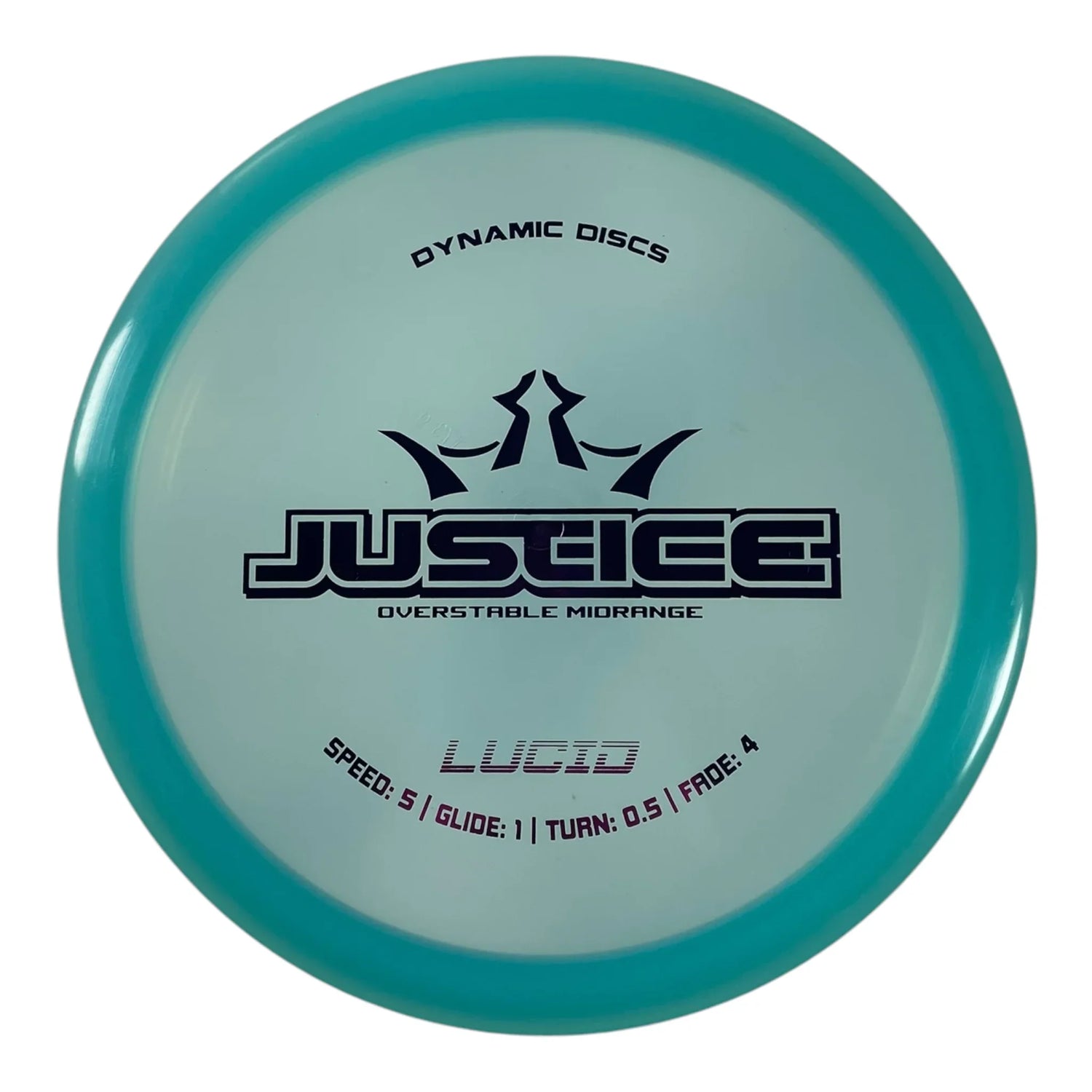 Dynamic Discs Justice | Lucid | Blue/Purple 173g Disc Golf