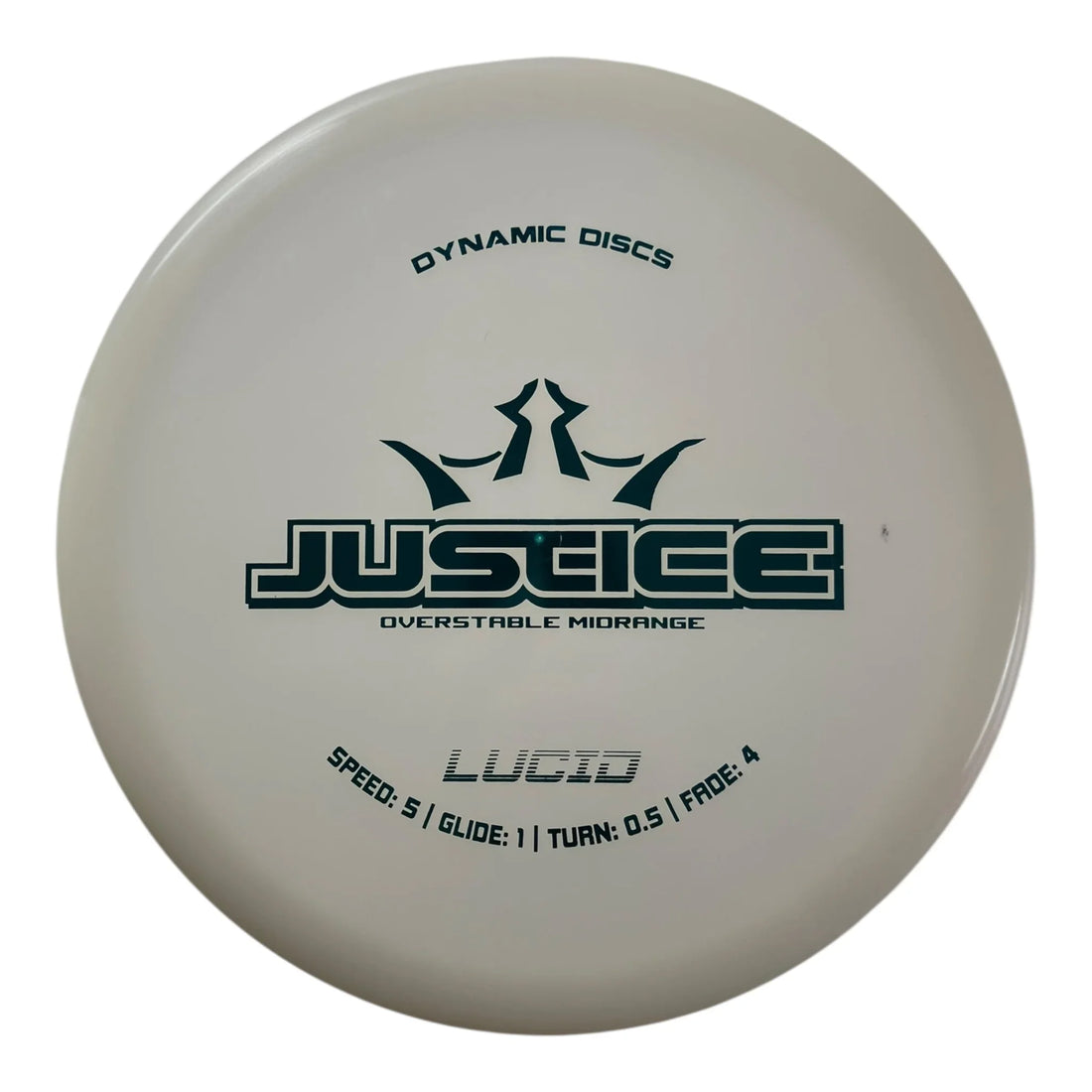 Dynamic Discs Justice | Lucid | White/Blue 174g Disc Golf