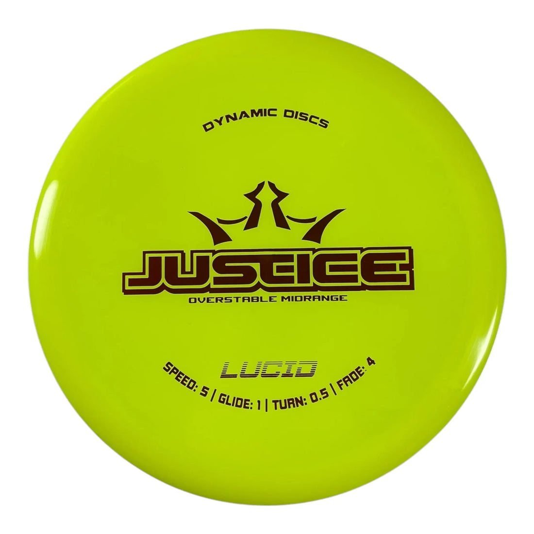 Dynamic Discs Justice | Lucid | Yellow/Red 173g Disc Golf