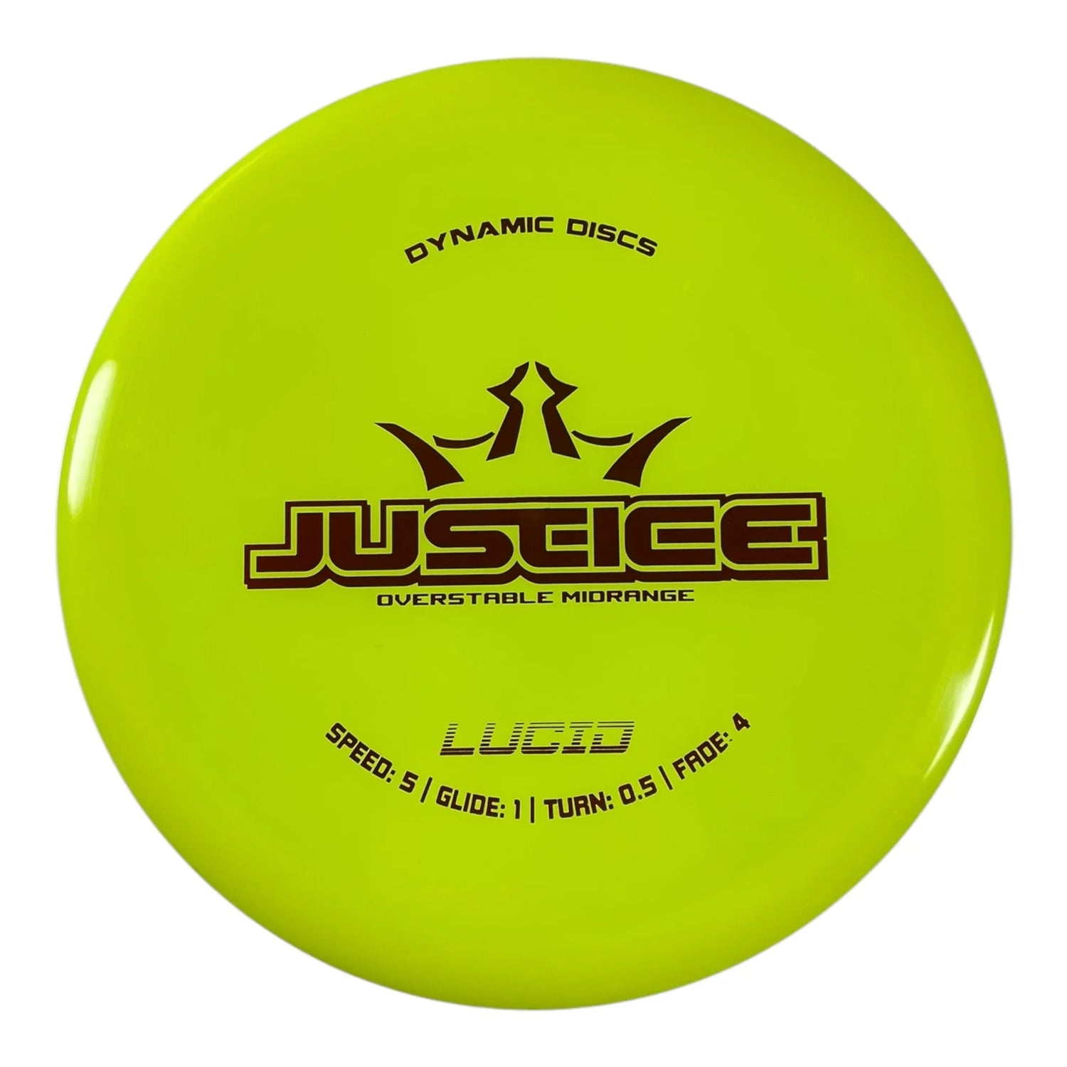 Dynamic Discs Justice | Lucid | Yellow/Red 173g Disc Golf