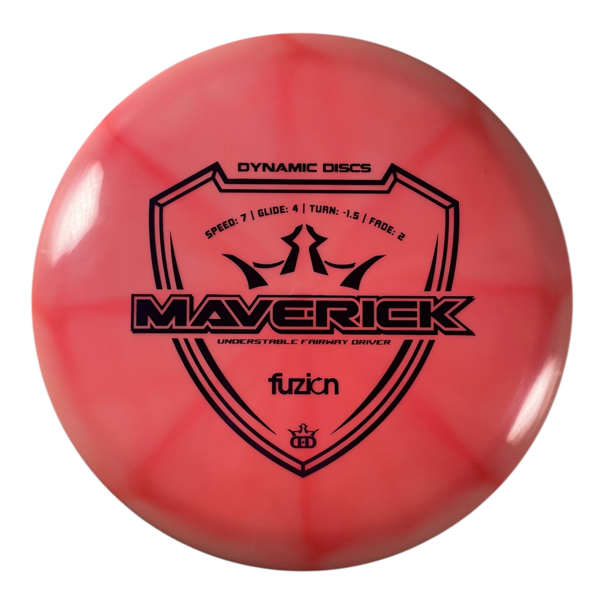 Dynamic Discs Maverick | Fuzion Burst | Pink/Purple 174g Disc Golf