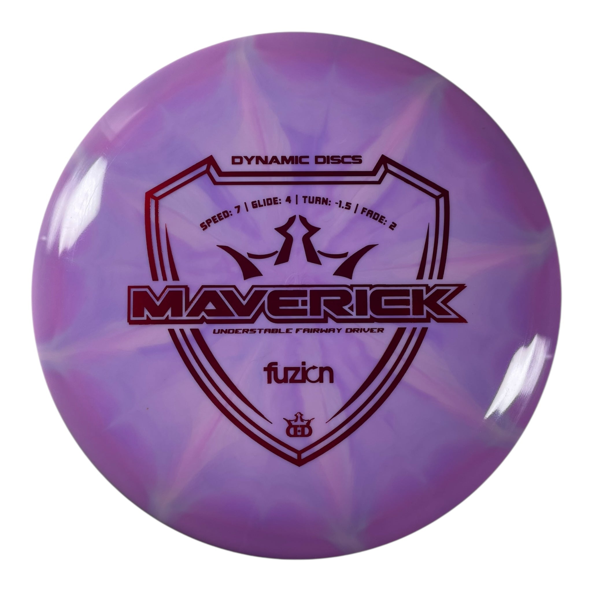 Dynamic Discs Maverick | Fuzion Burst | Pink/Red 173g Disc Golf