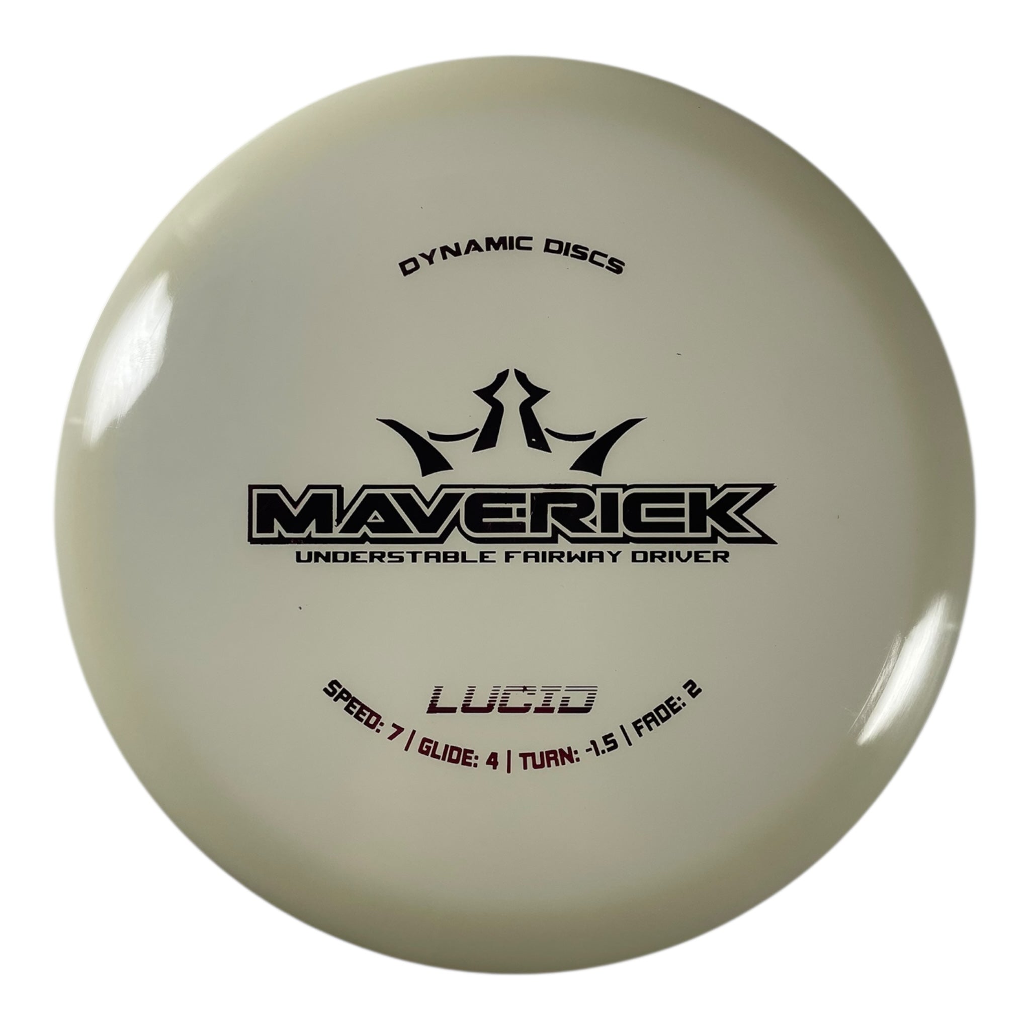 Dynamic Discs Maverick | Lucid | White/Pink 173g Disc Golf