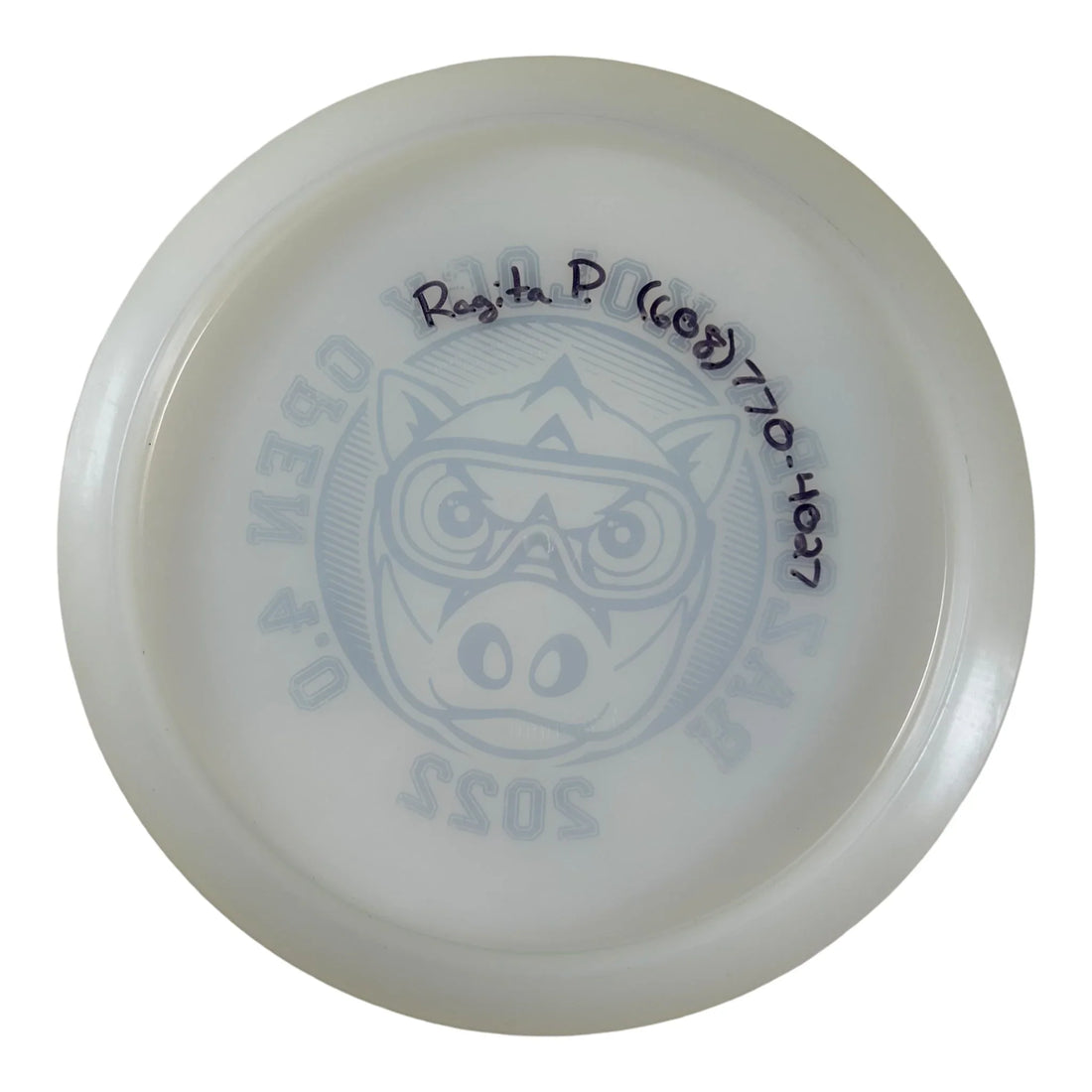 Dynamic Discs Maverick - Used Excellent | Lucid | White/Blue 171g (Razorbackology) Disc Golf