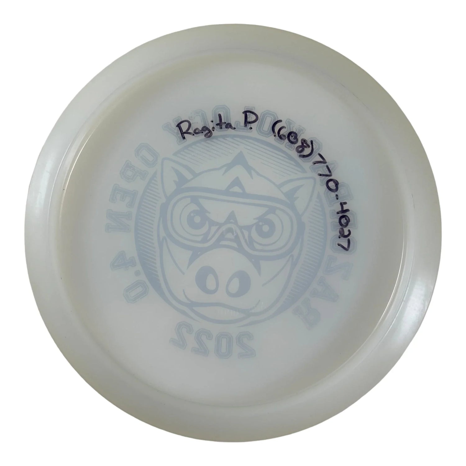 Dynamic Discs Maverick - Used Excellent | Lucid | White/Blue 171g (Razorbackology) Disc Golf